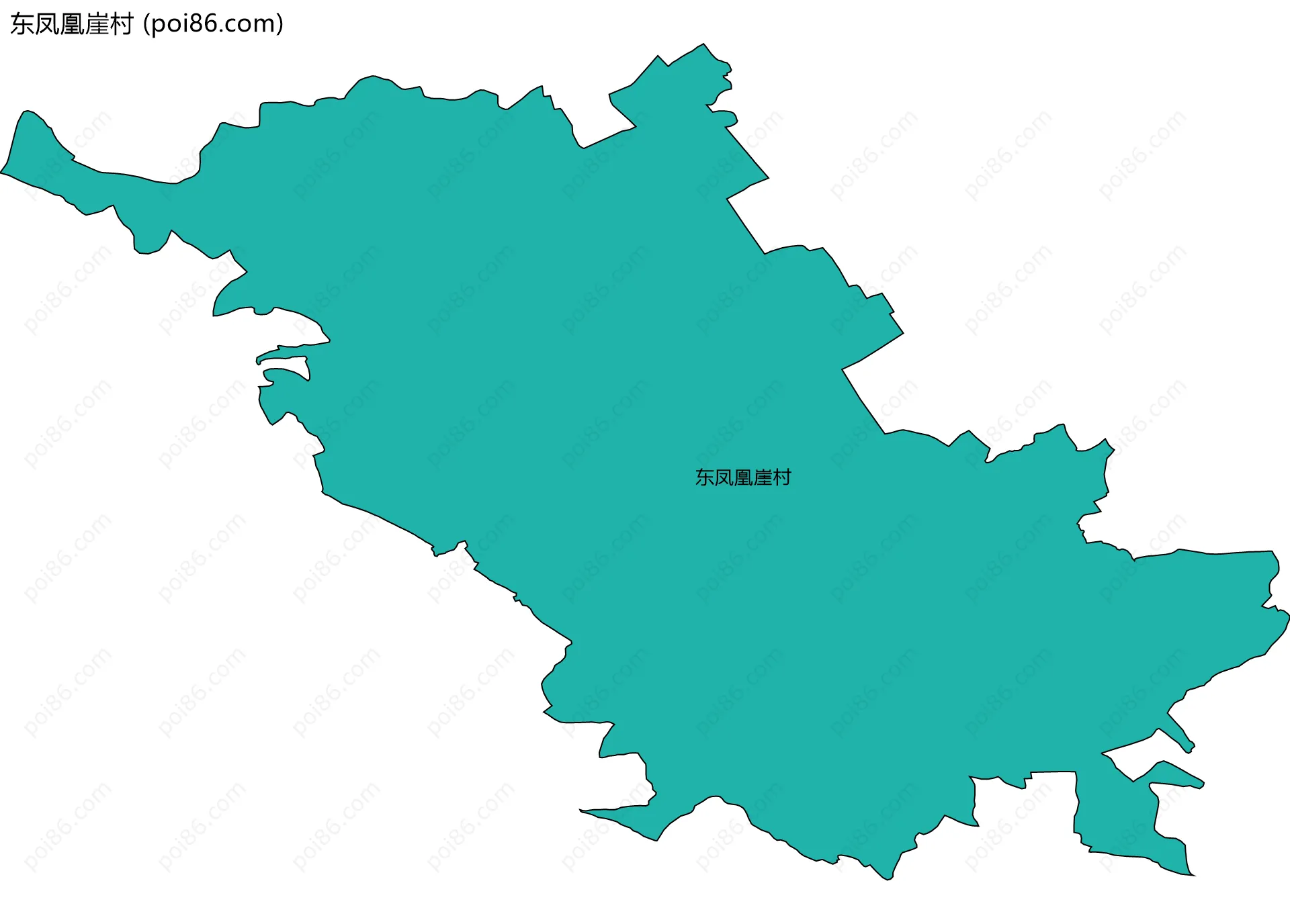 东凤凰崖村边界地图