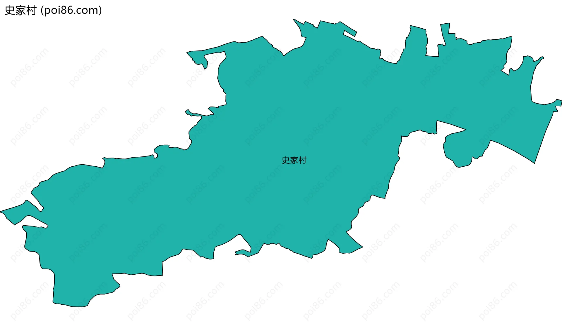 史家村边界地图