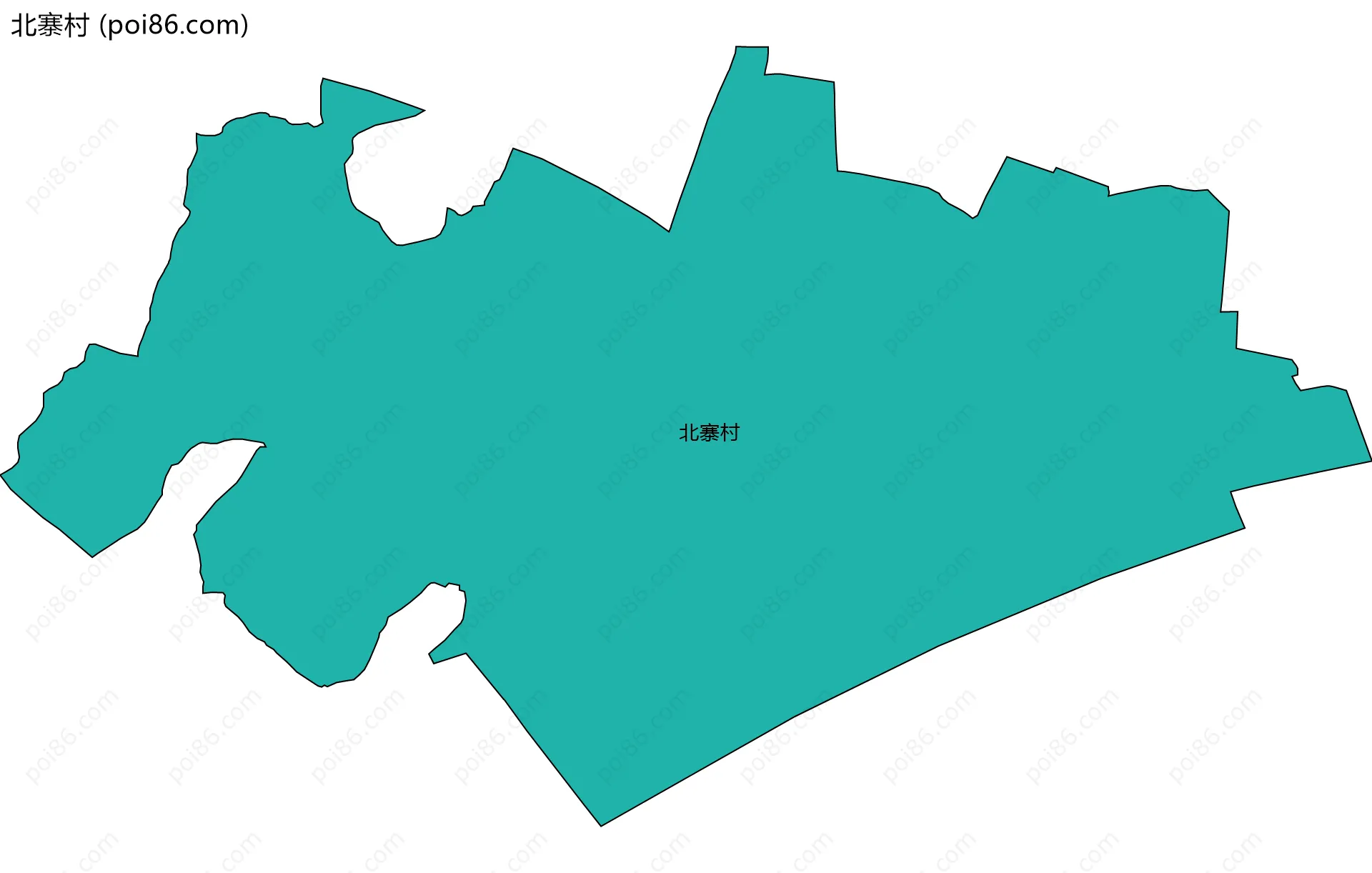 北寨村边界地图