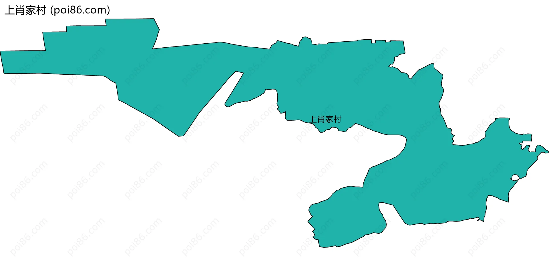 上肖家村边界地图