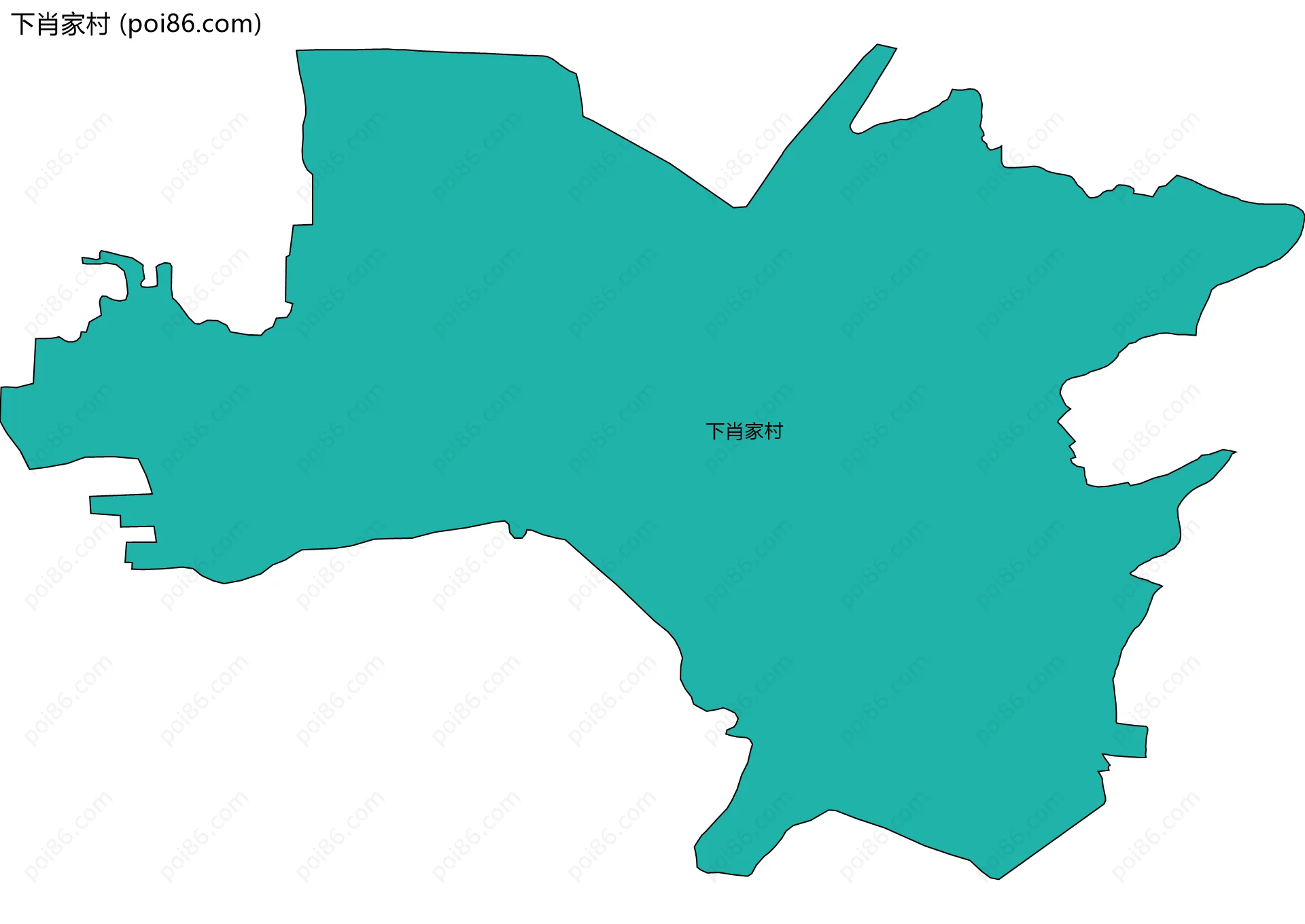 下肖家村边界地图