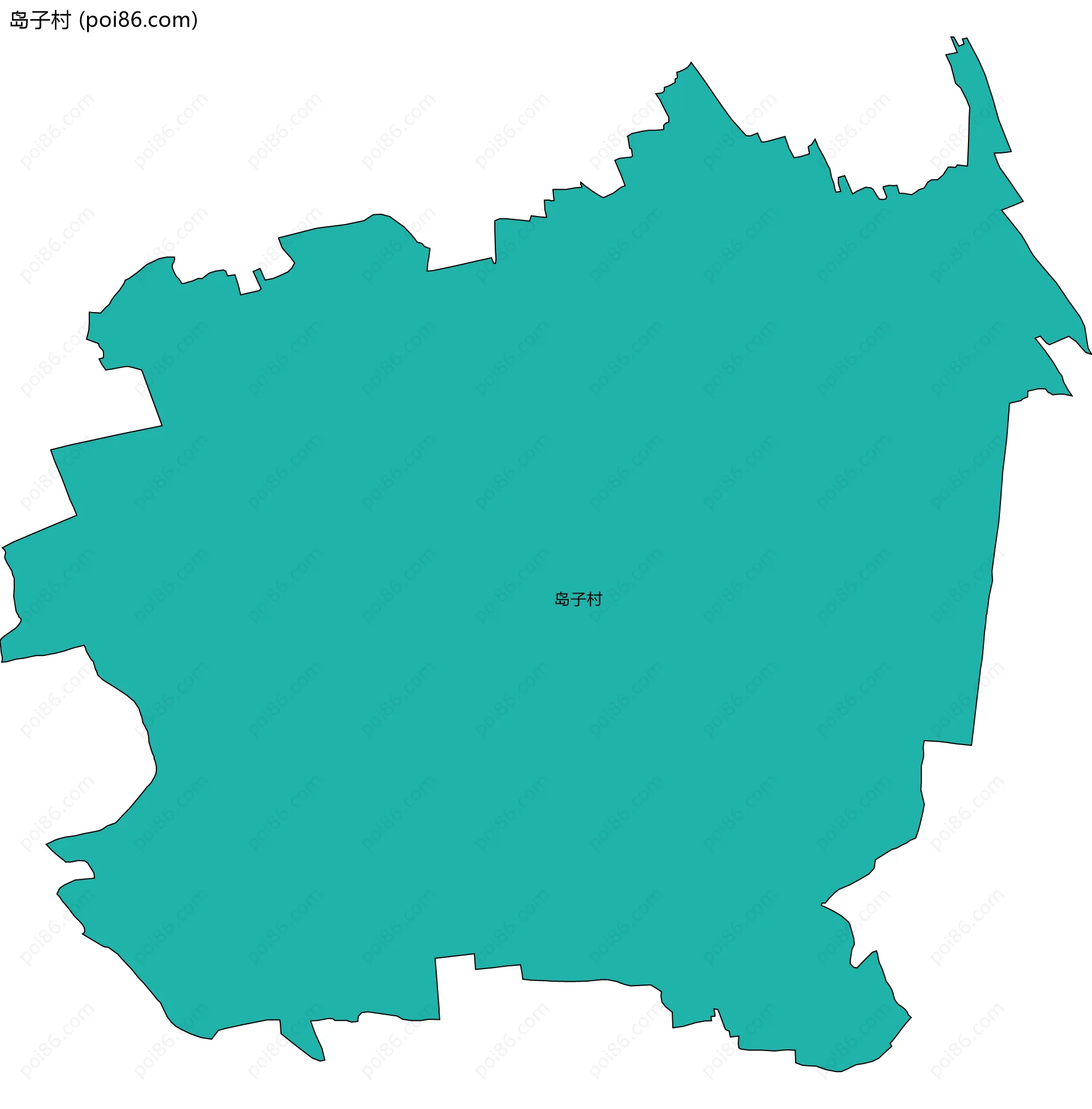 岛子村边界地图