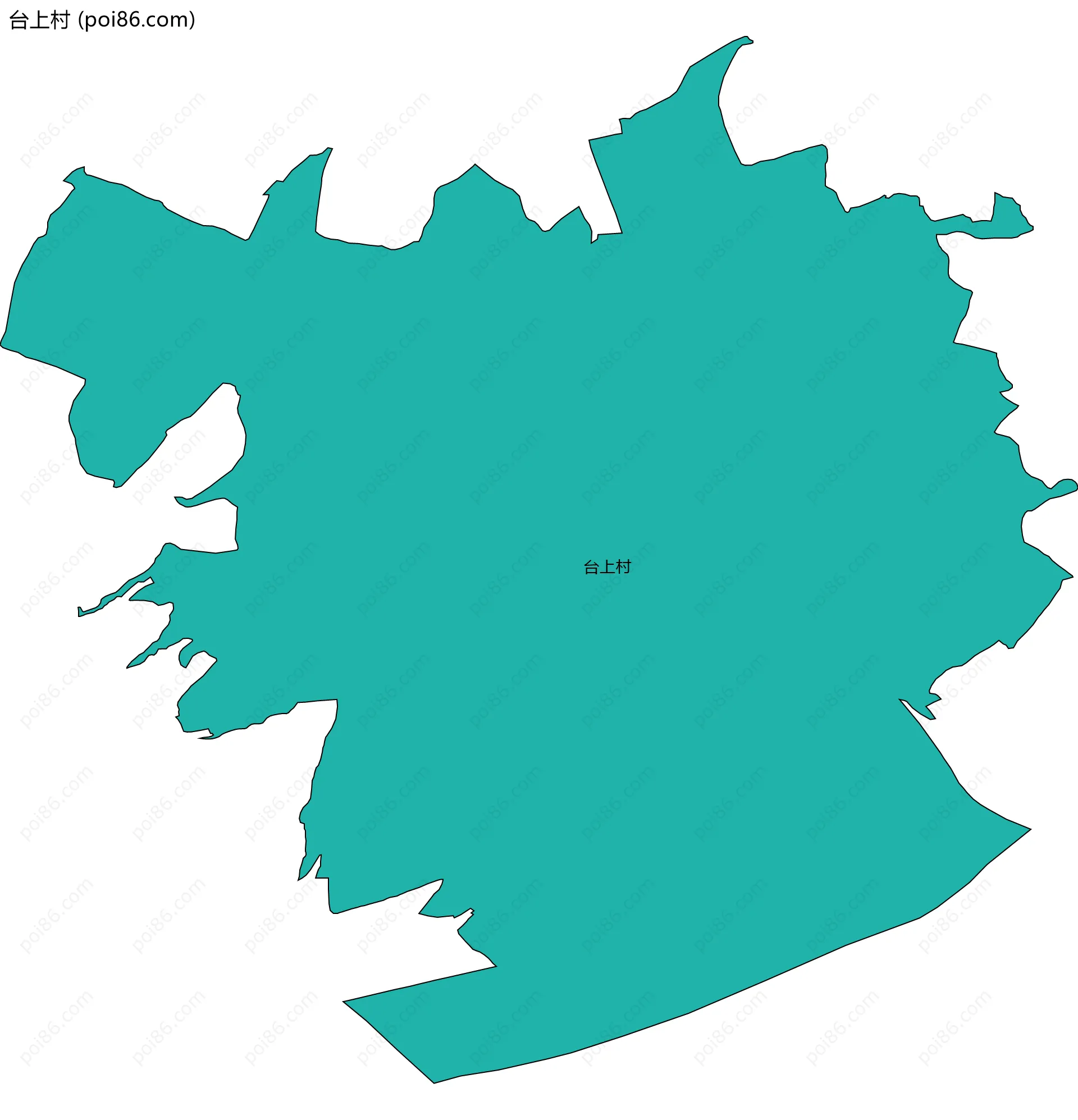 台上村边界地图