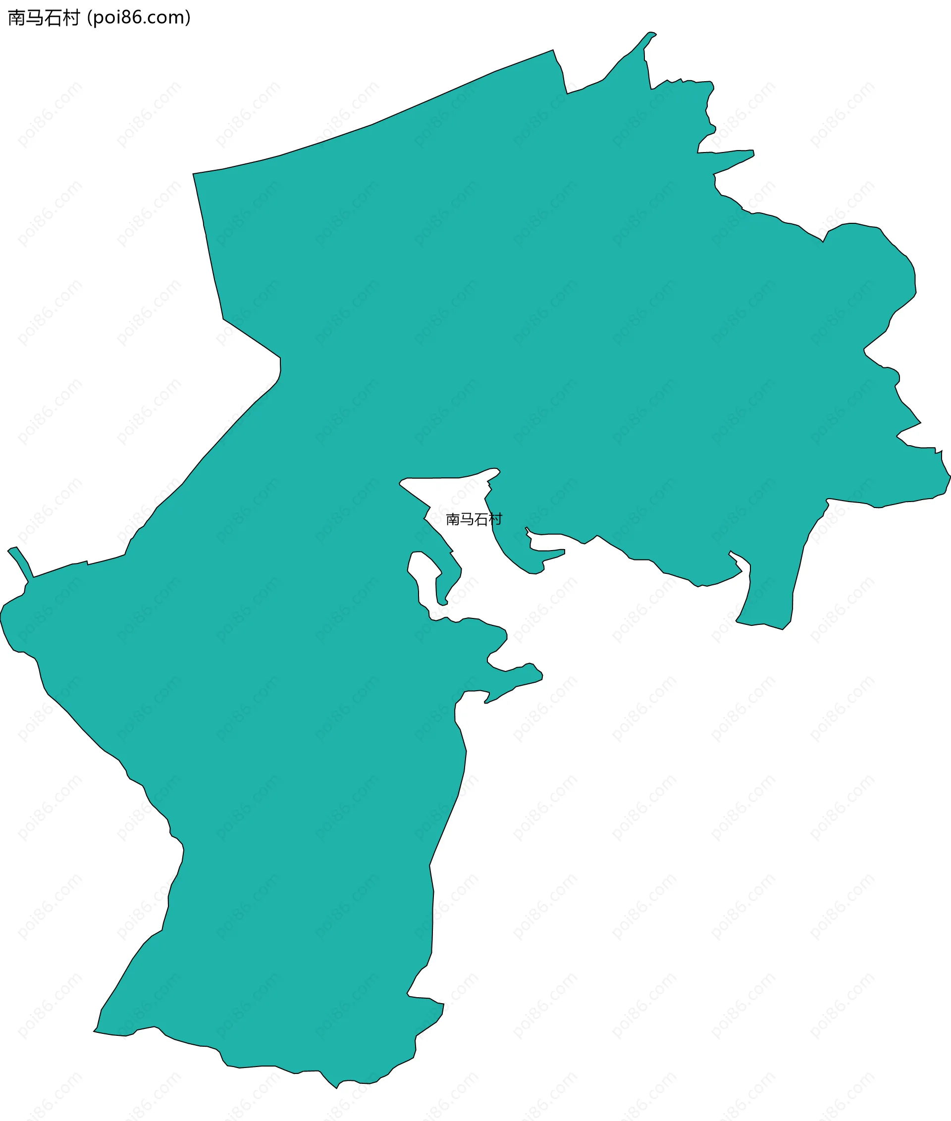南马石村边界地图