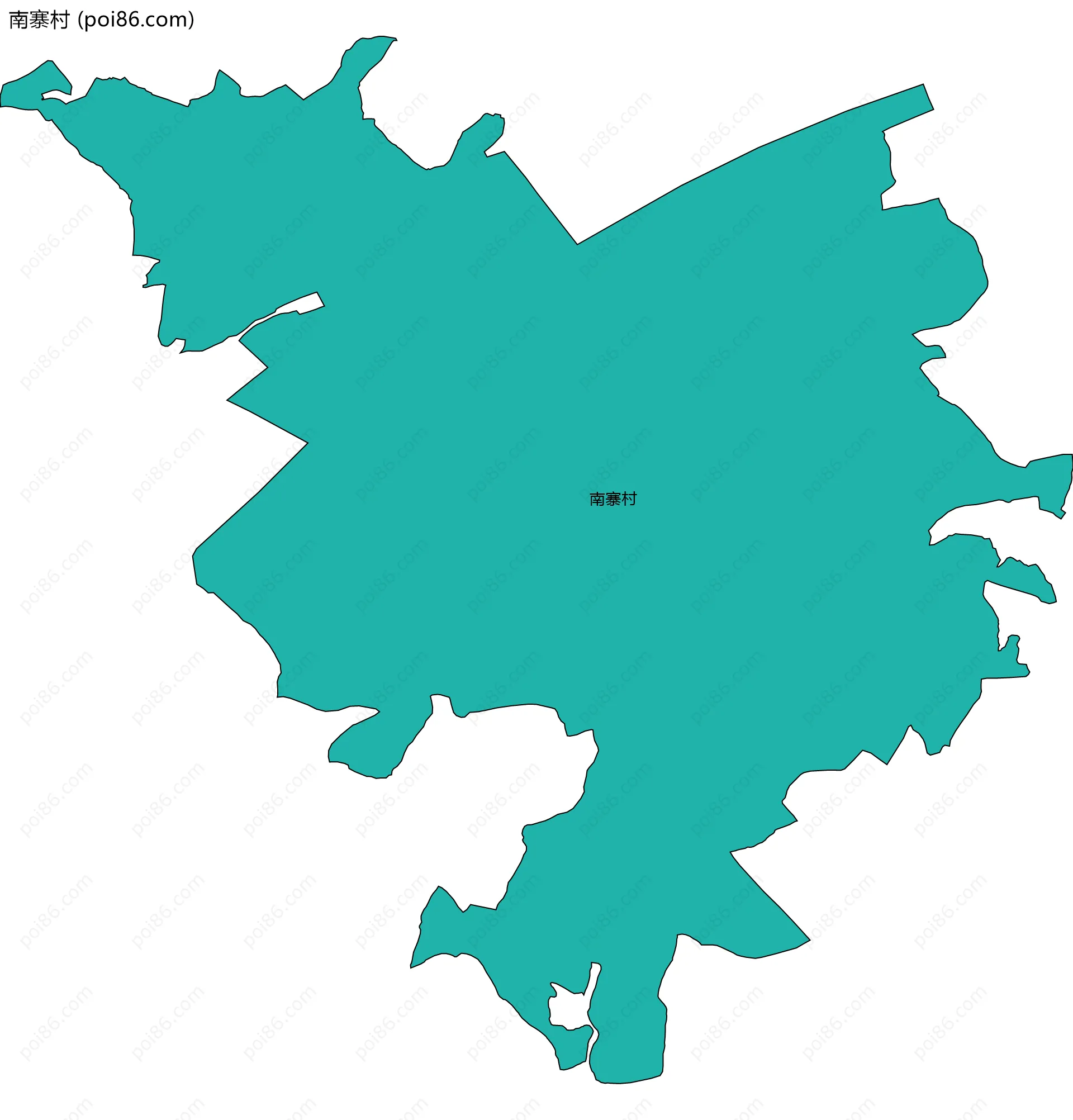 南寨村边界地图