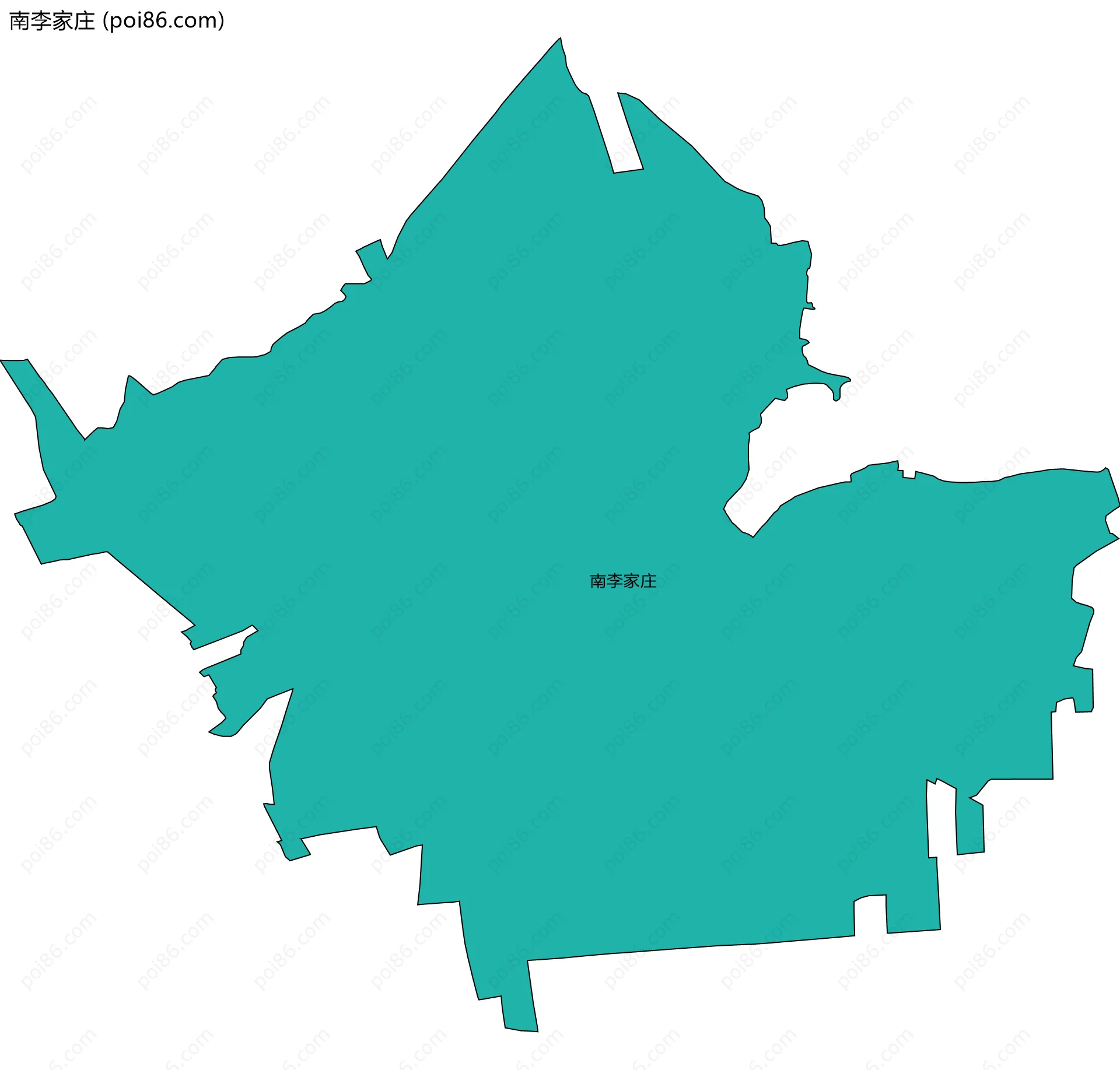 南李家庄边界地图