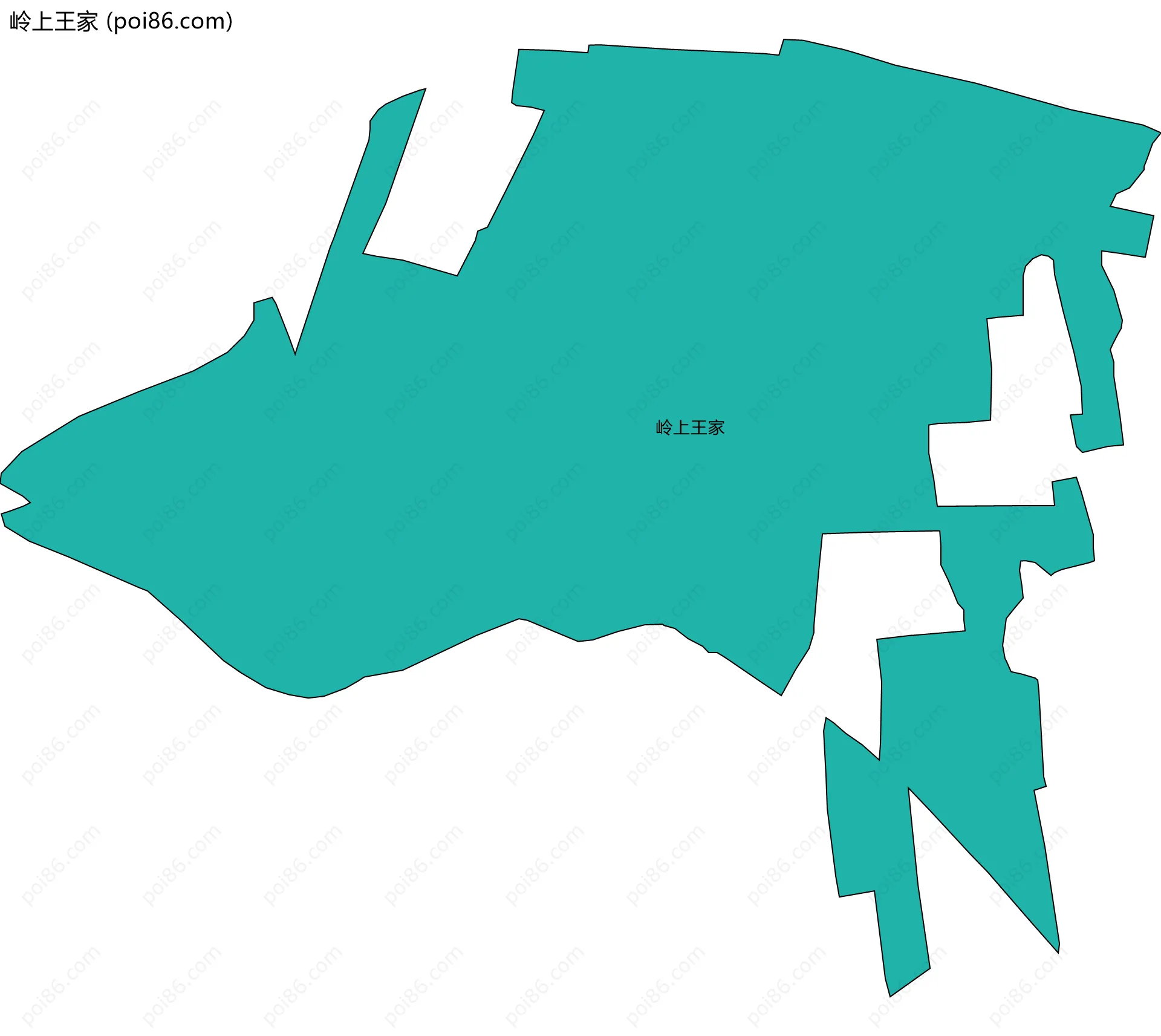 岭上王家边界地图