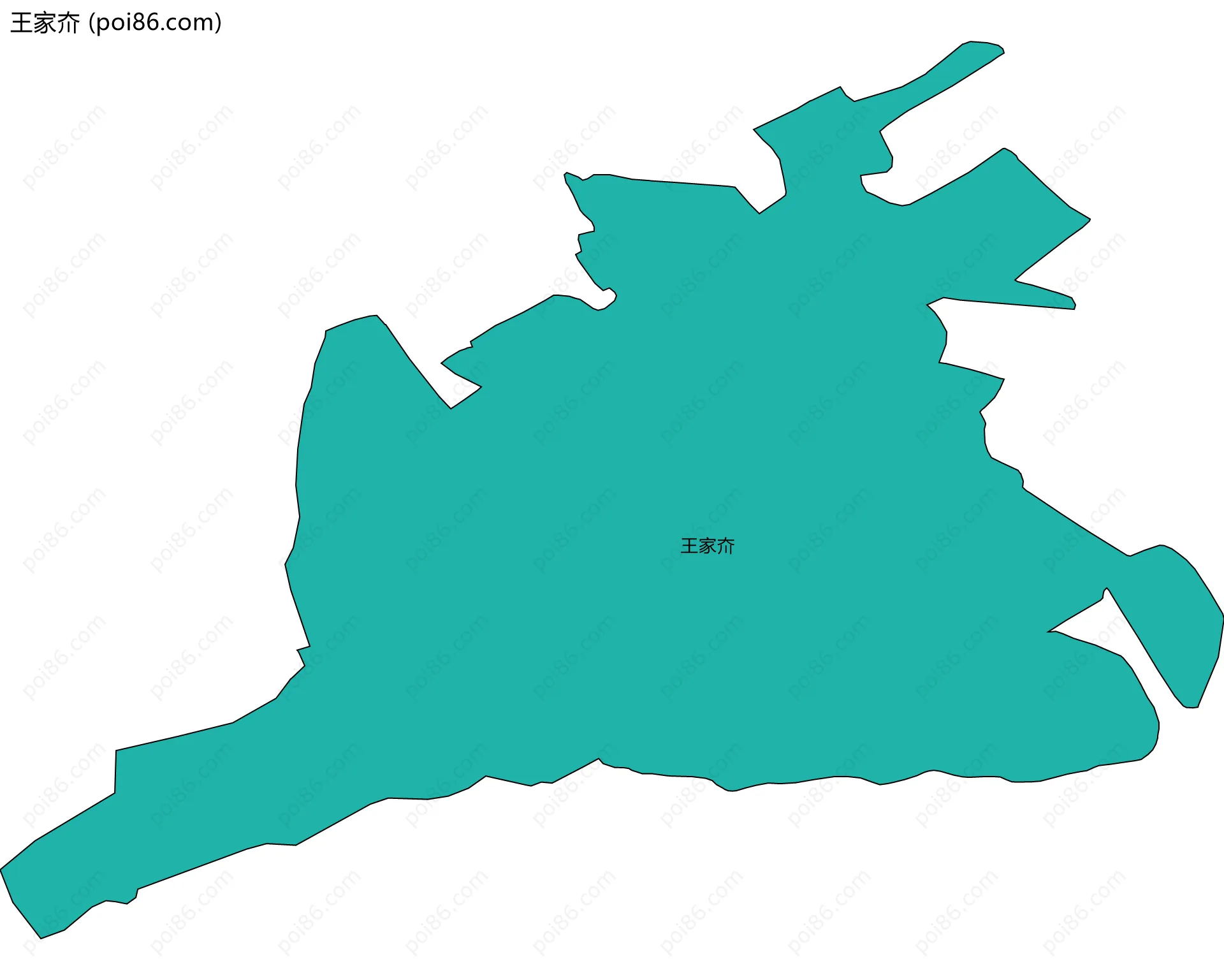 王家夼边界地图