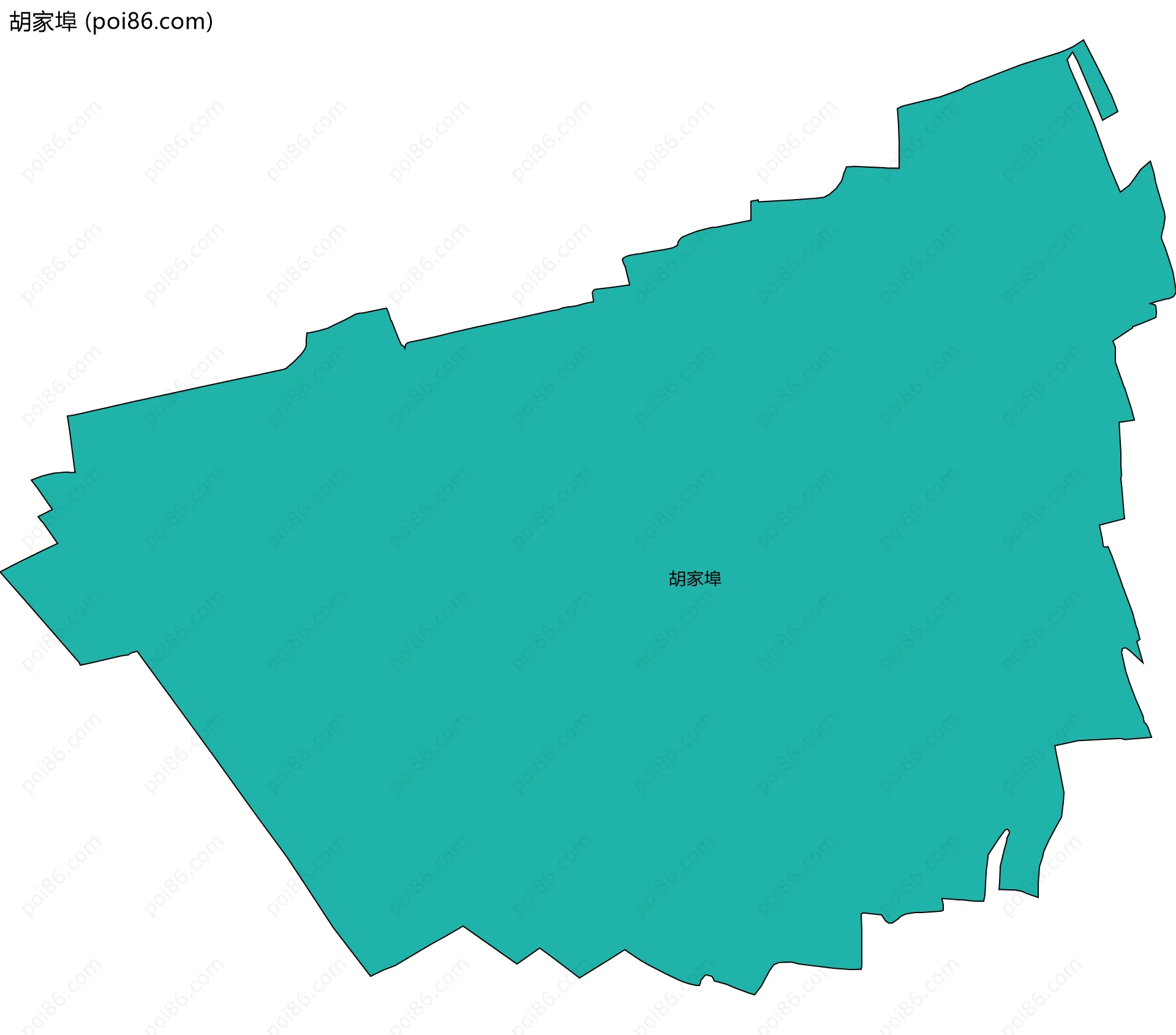 胡家埠边界地图