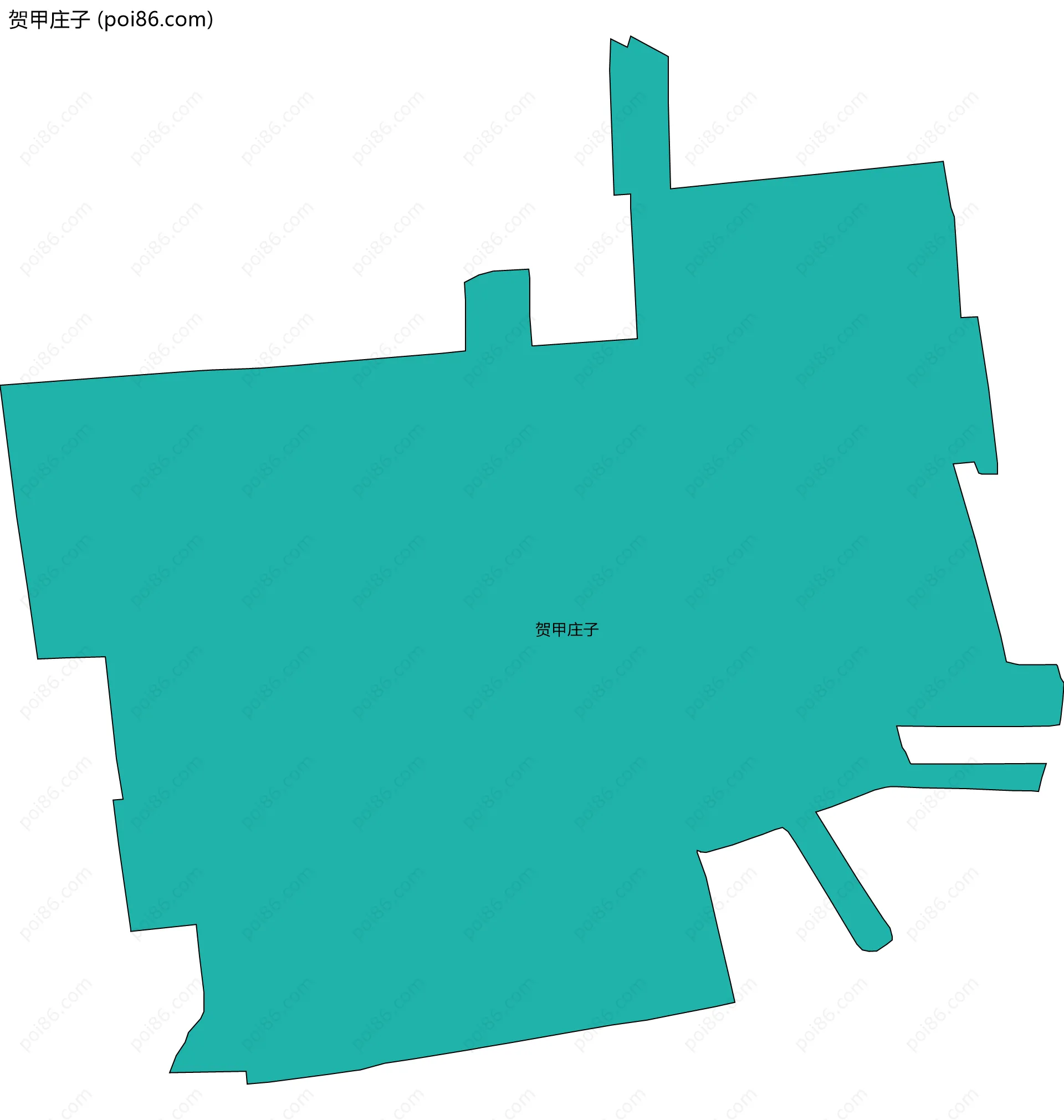 贺甲庄子边界地图