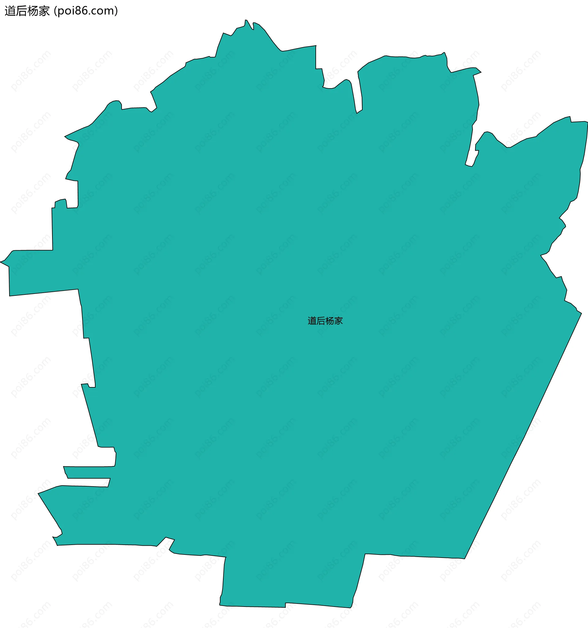 道后杨家边界地图