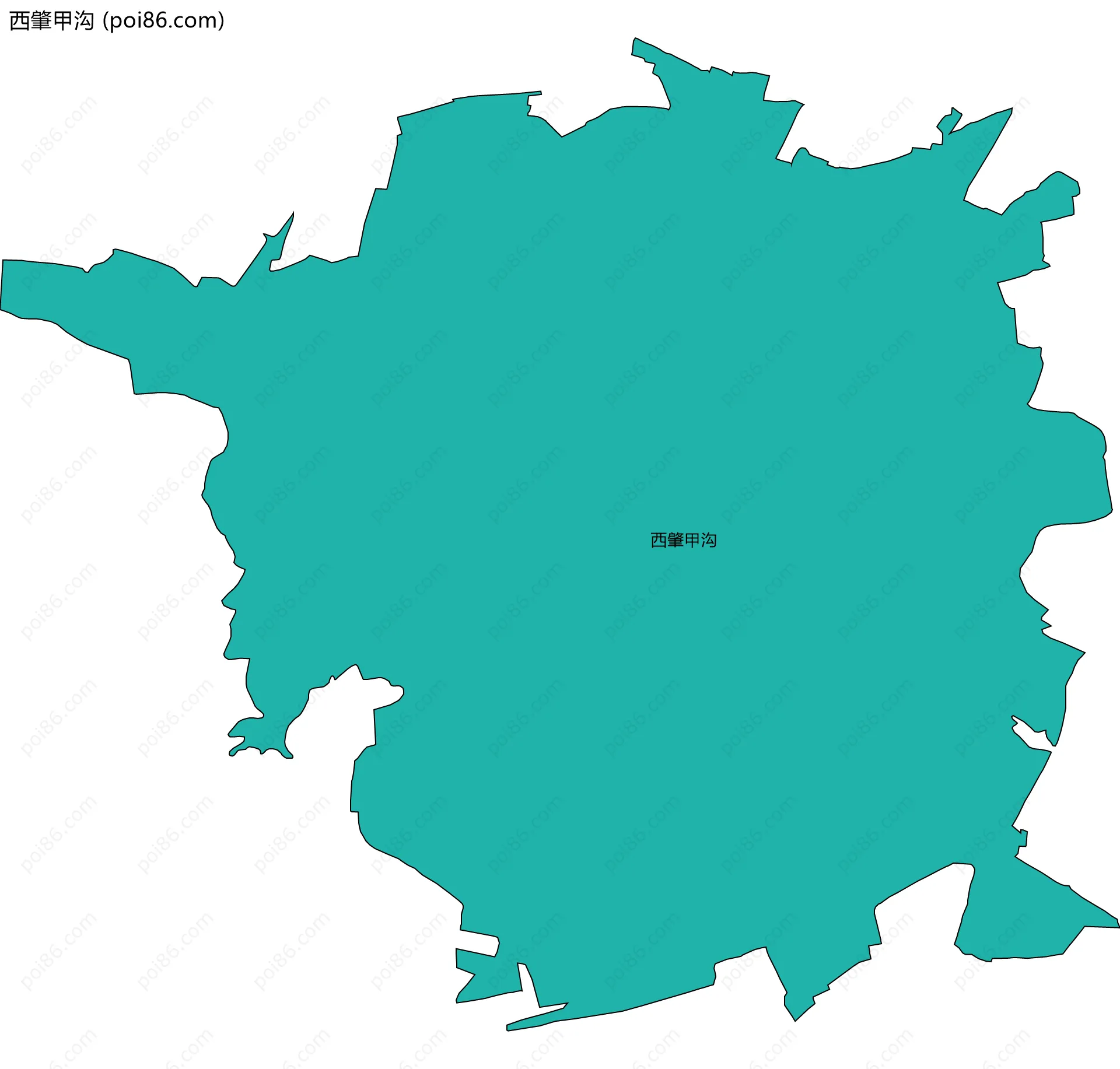 西肇甲沟边界地图