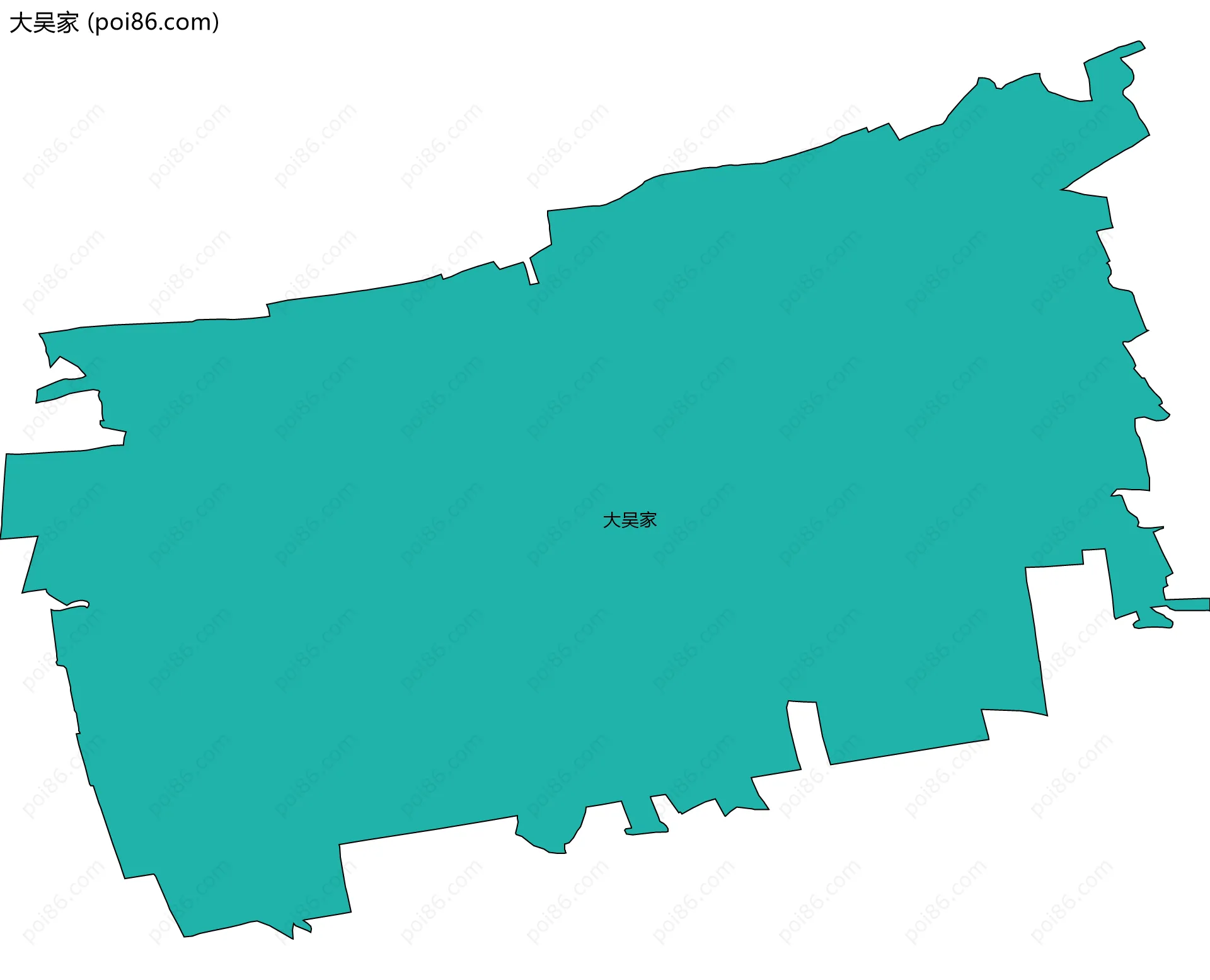 大吴家边界地图