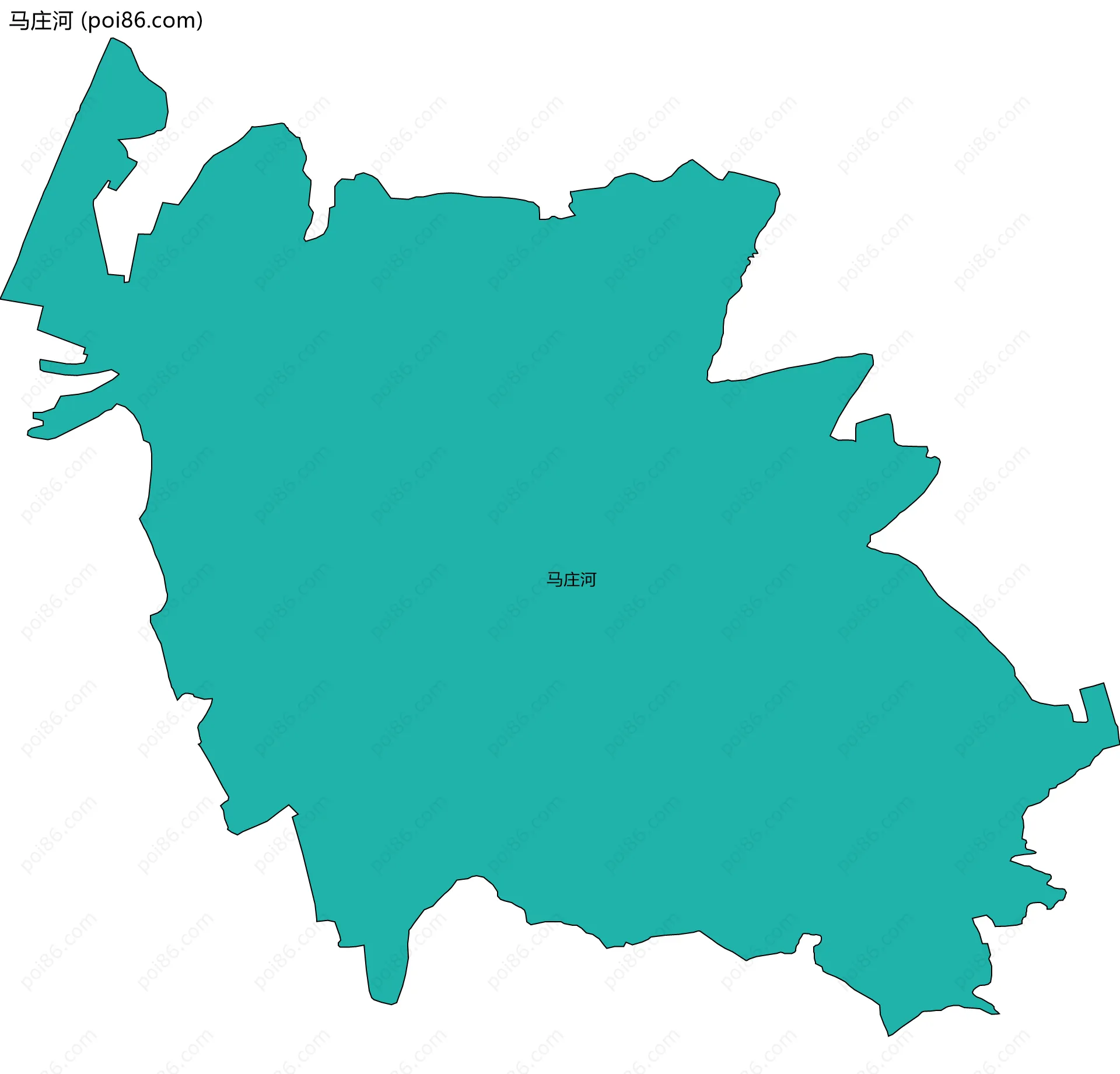 马庄河边界地图
