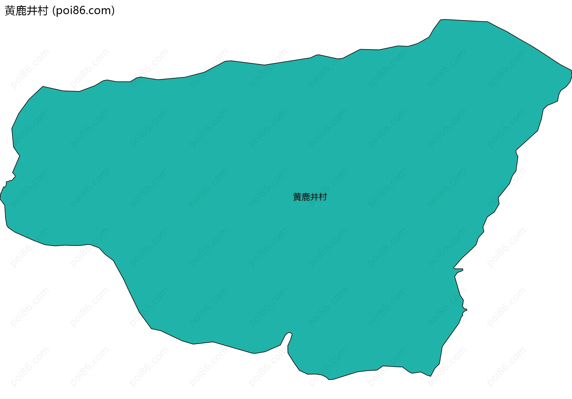黄鹿井村边界地图