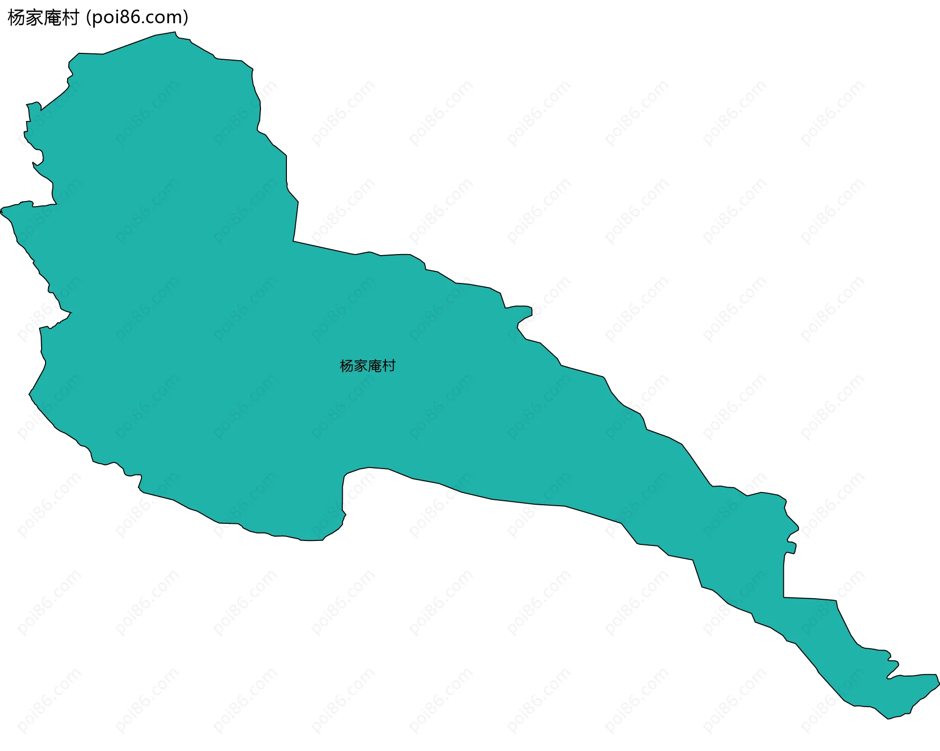 杨家庵村边界地图