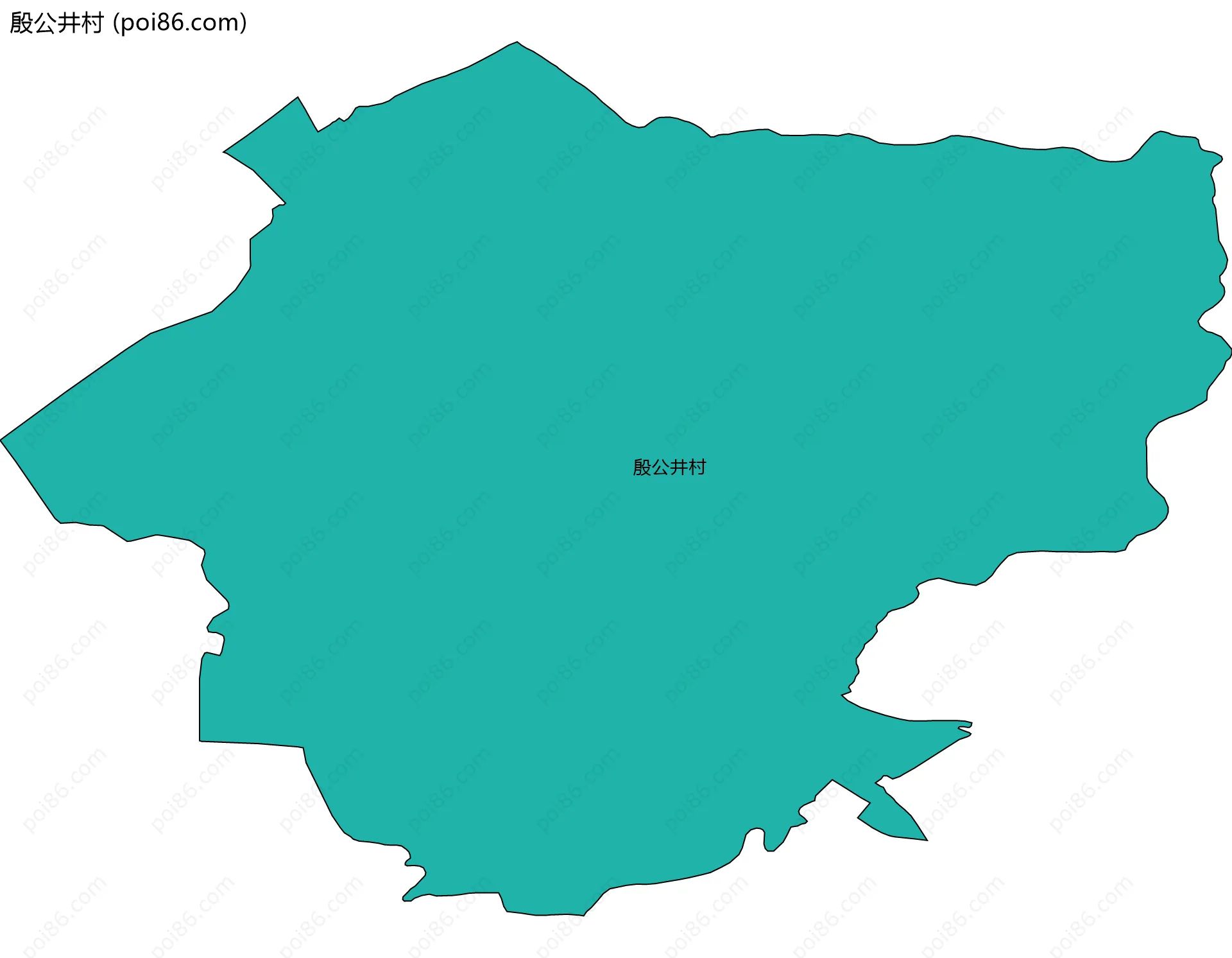 殷公井村边界地图