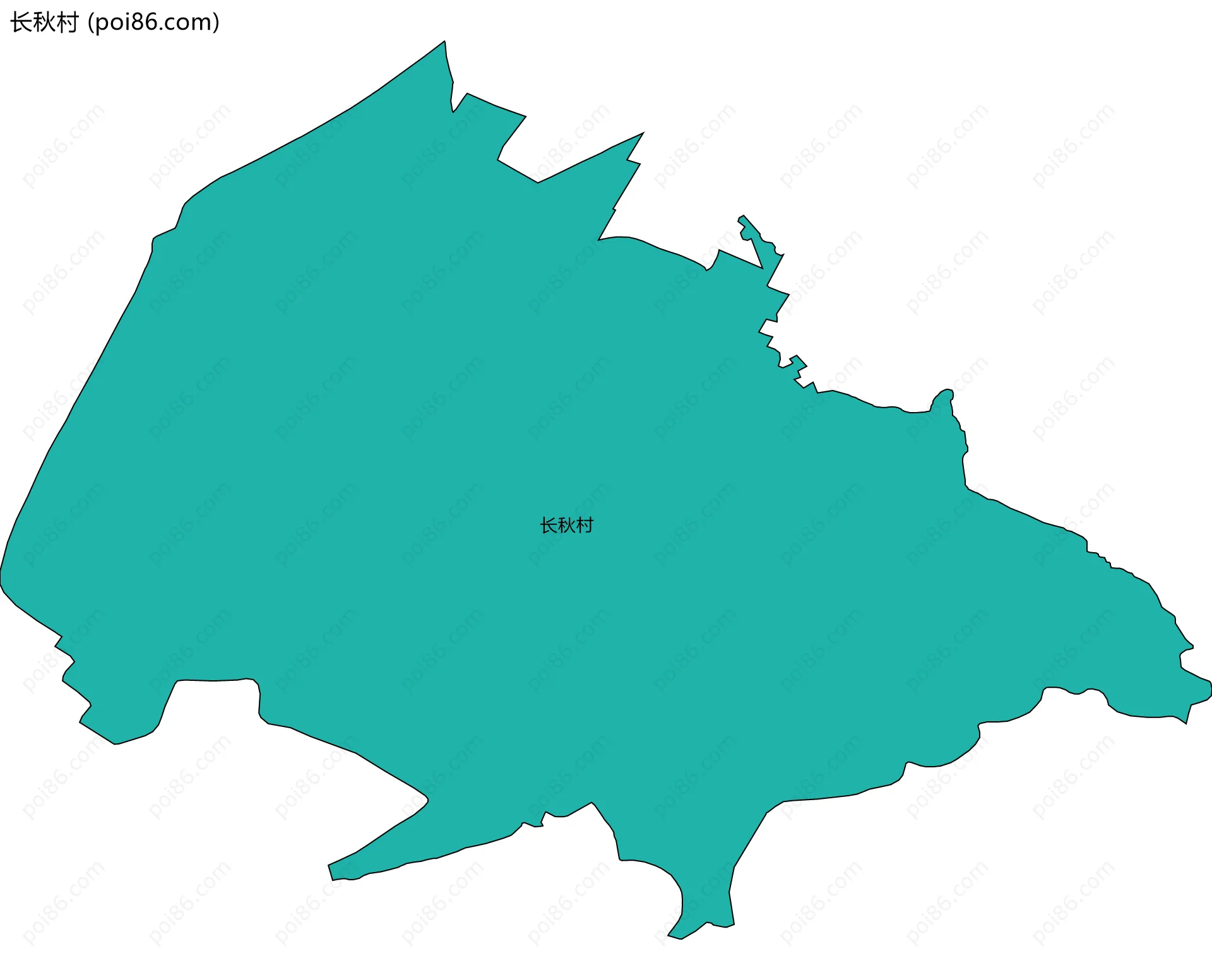长秋村边界地图
