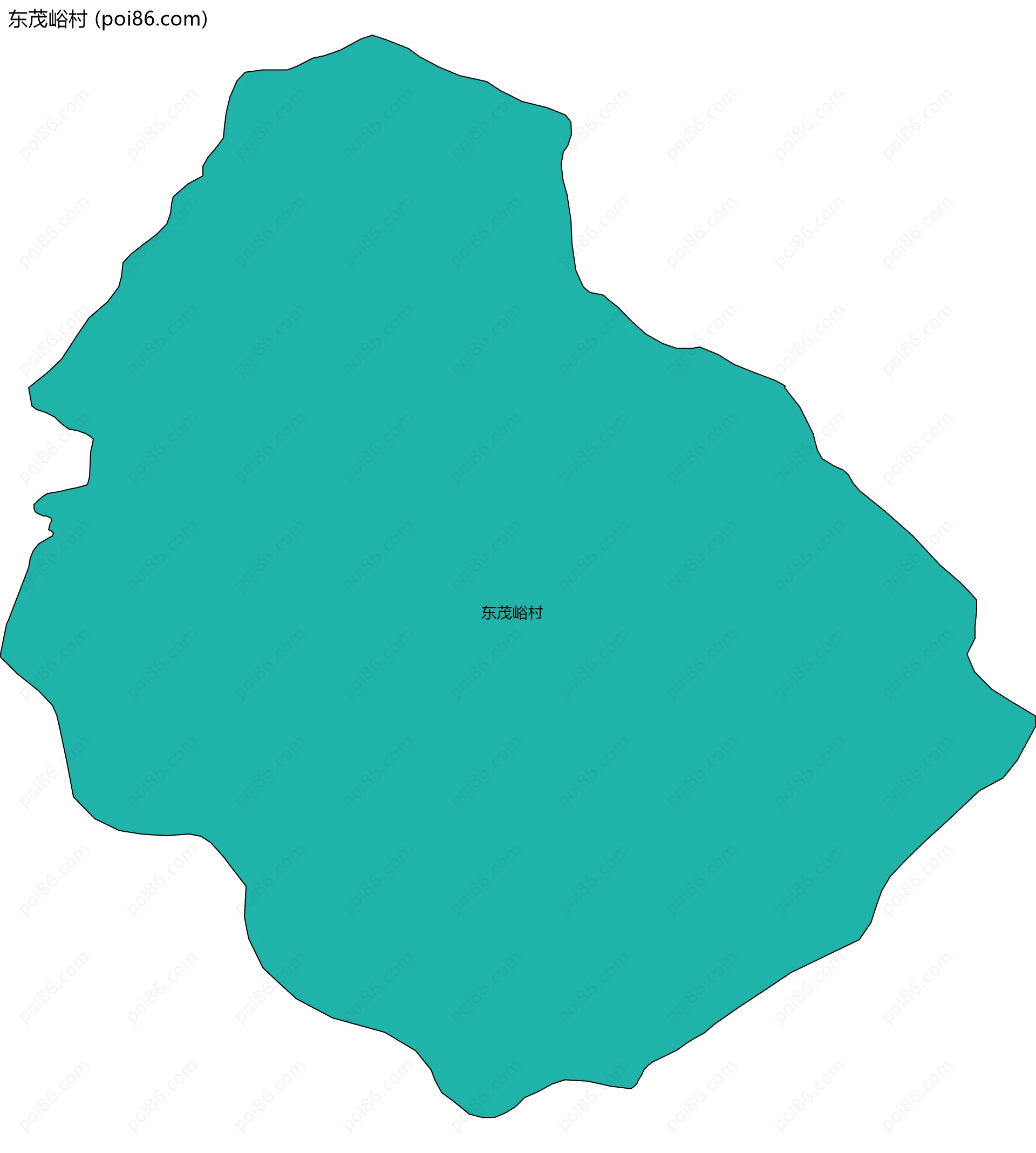 东茂峪村边界地图