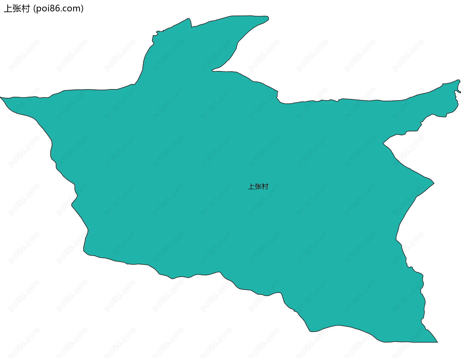 上张村边界地图