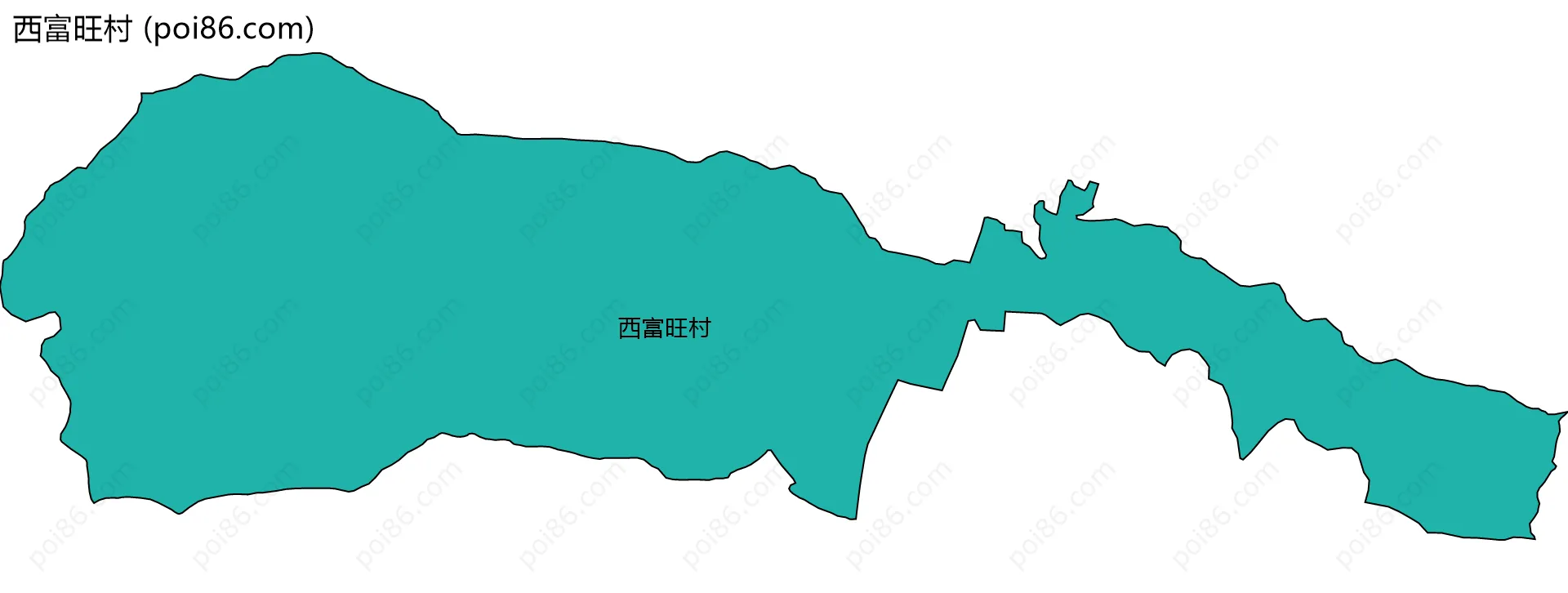 西富旺村边界地图