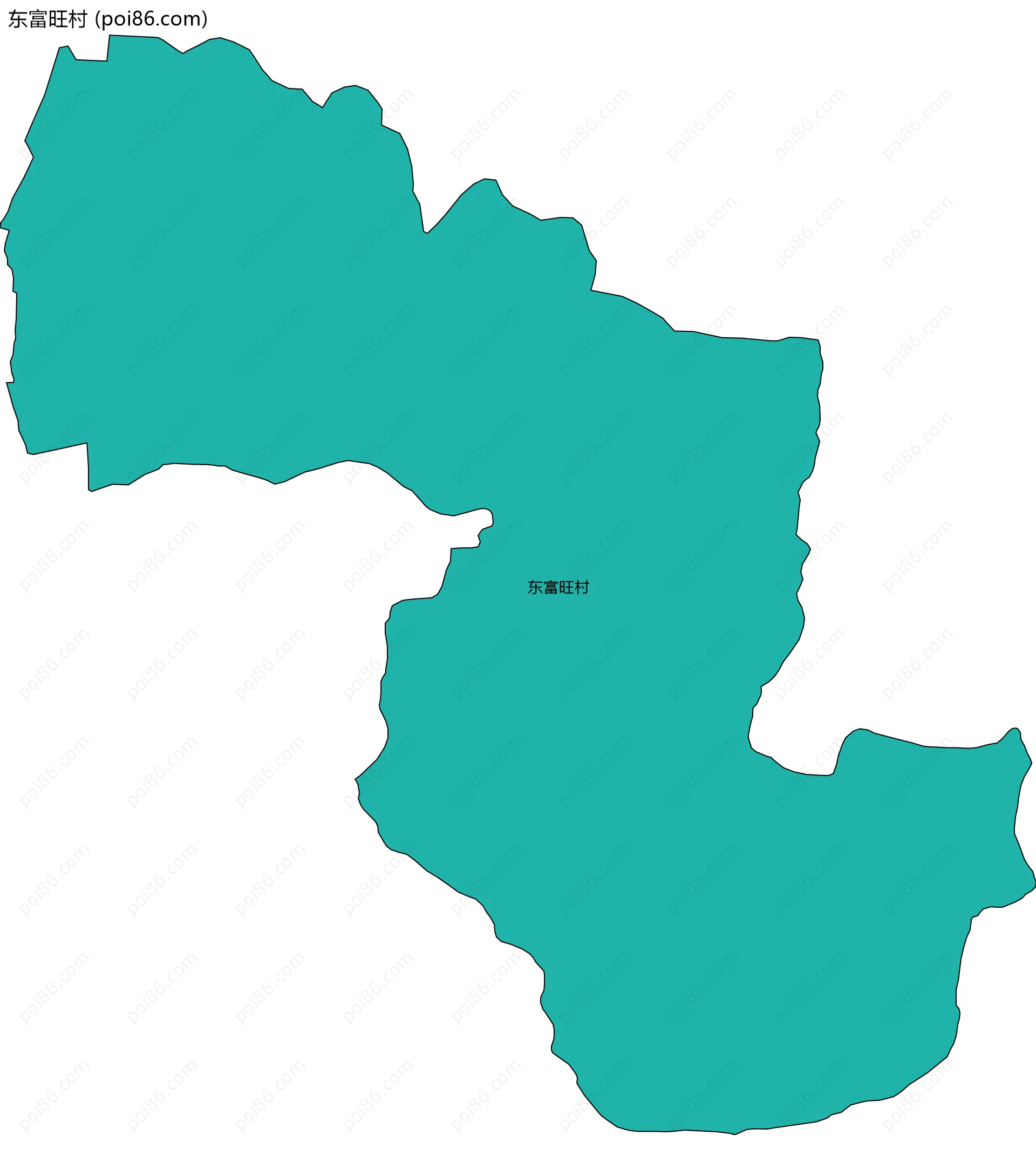 东富旺村边界地图