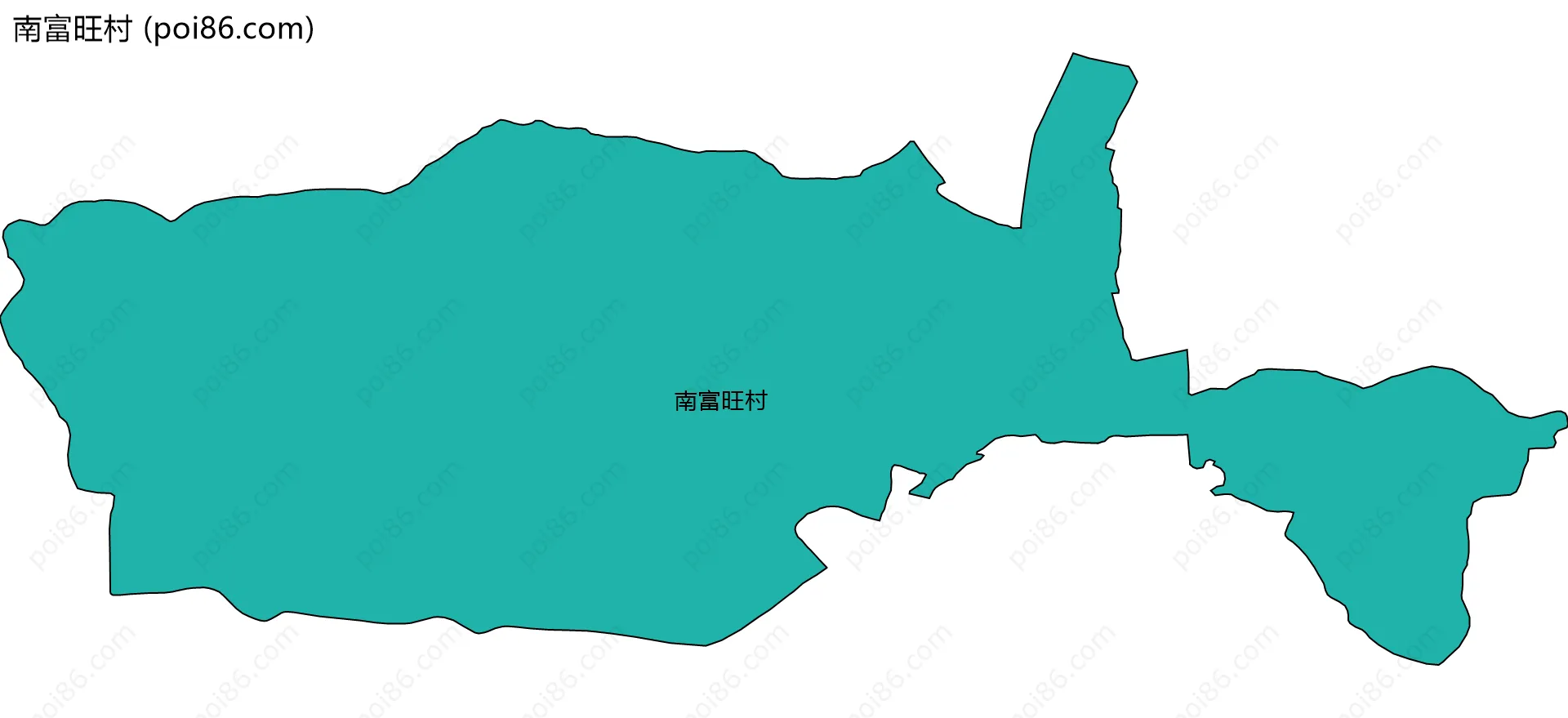 南富旺村边界地图