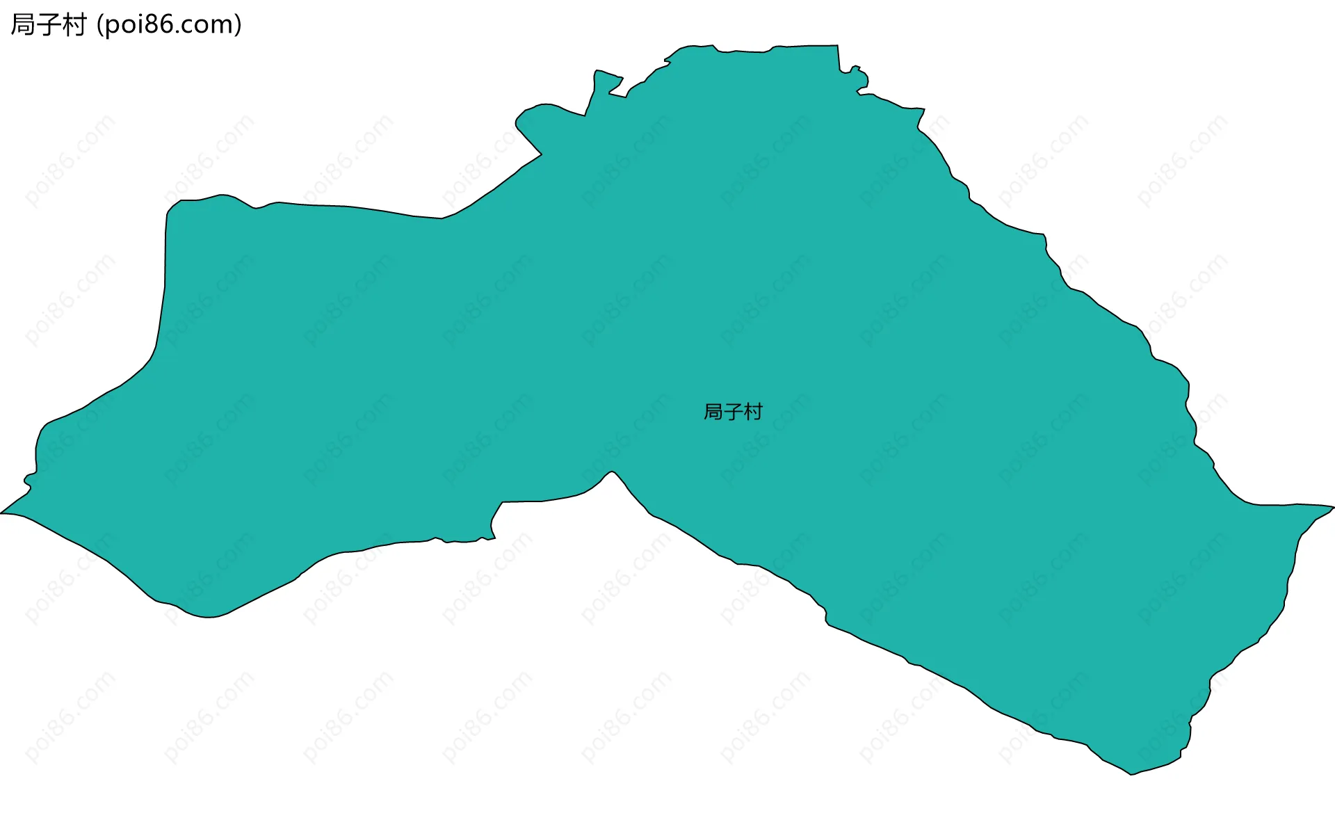 局子村边界地图