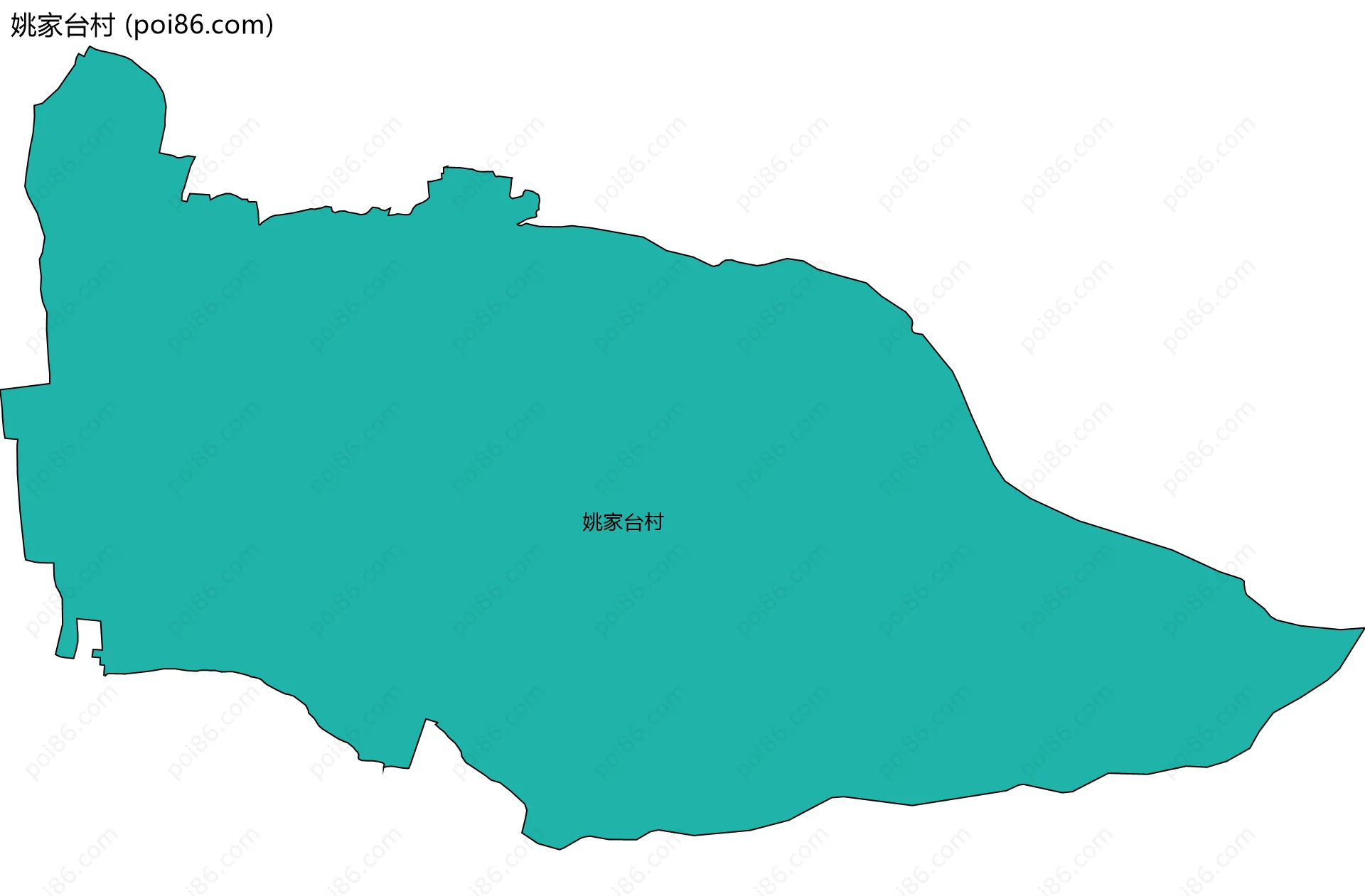 姚家台村边界地图