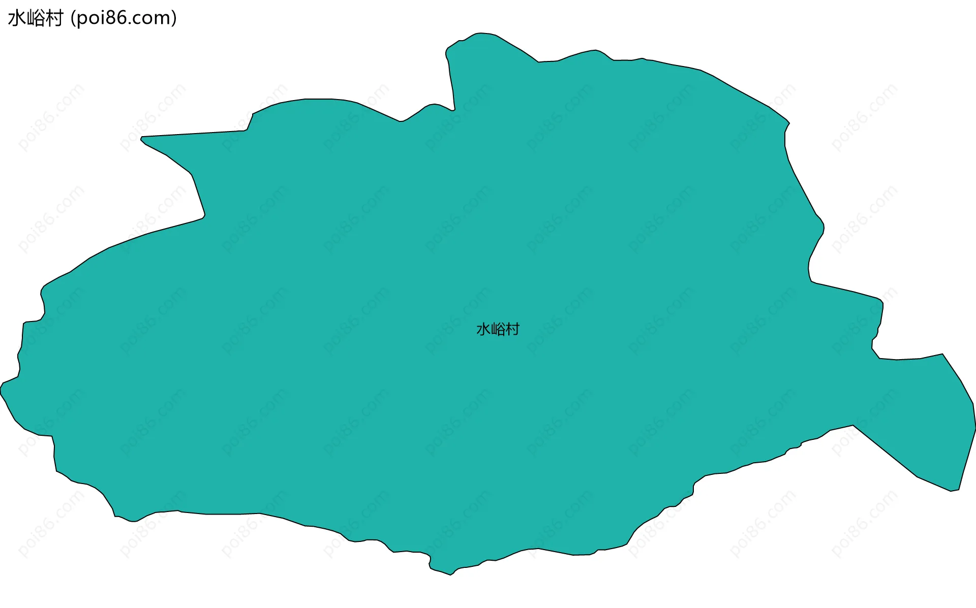 水峪村边界地图