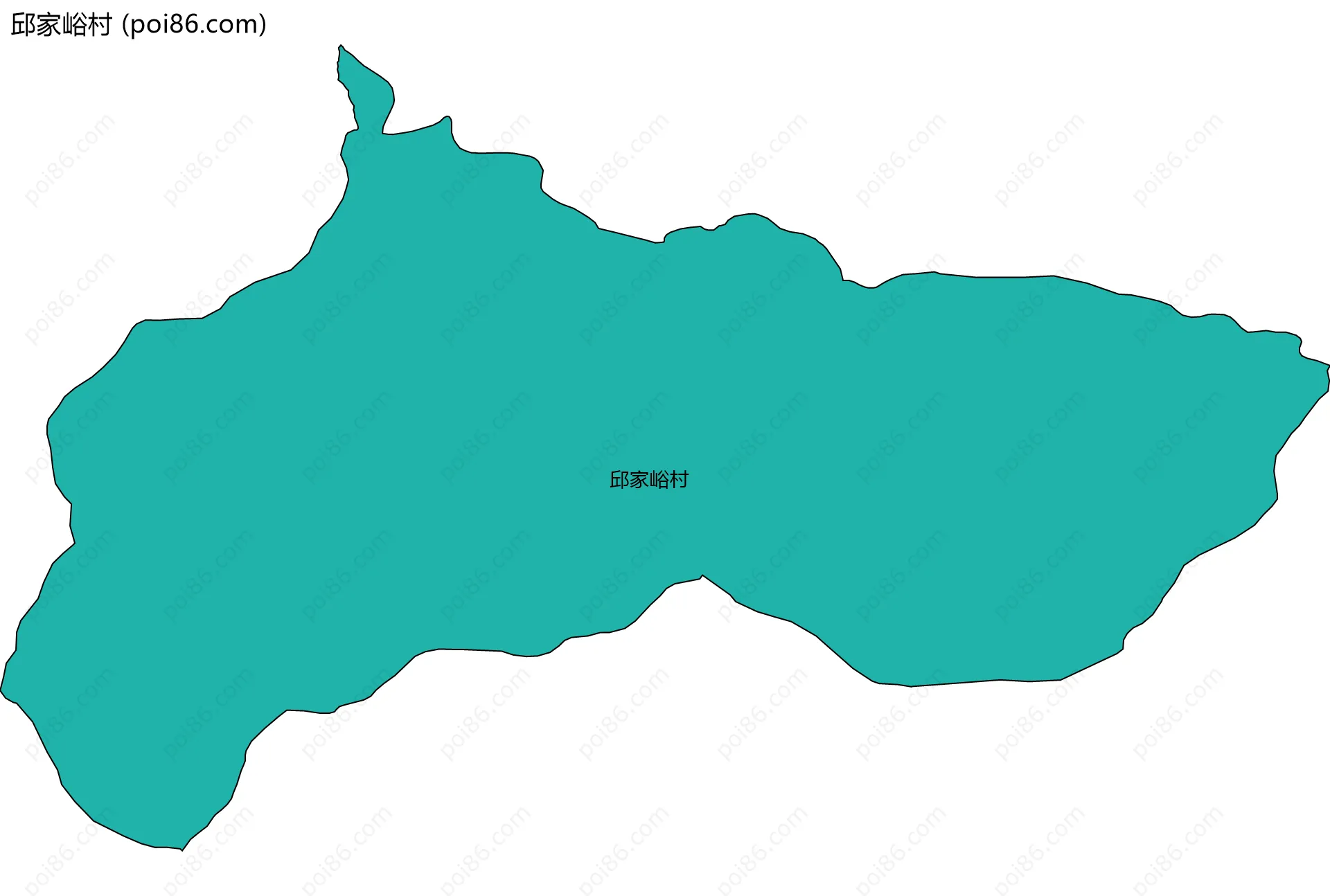邱家峪村边界地图