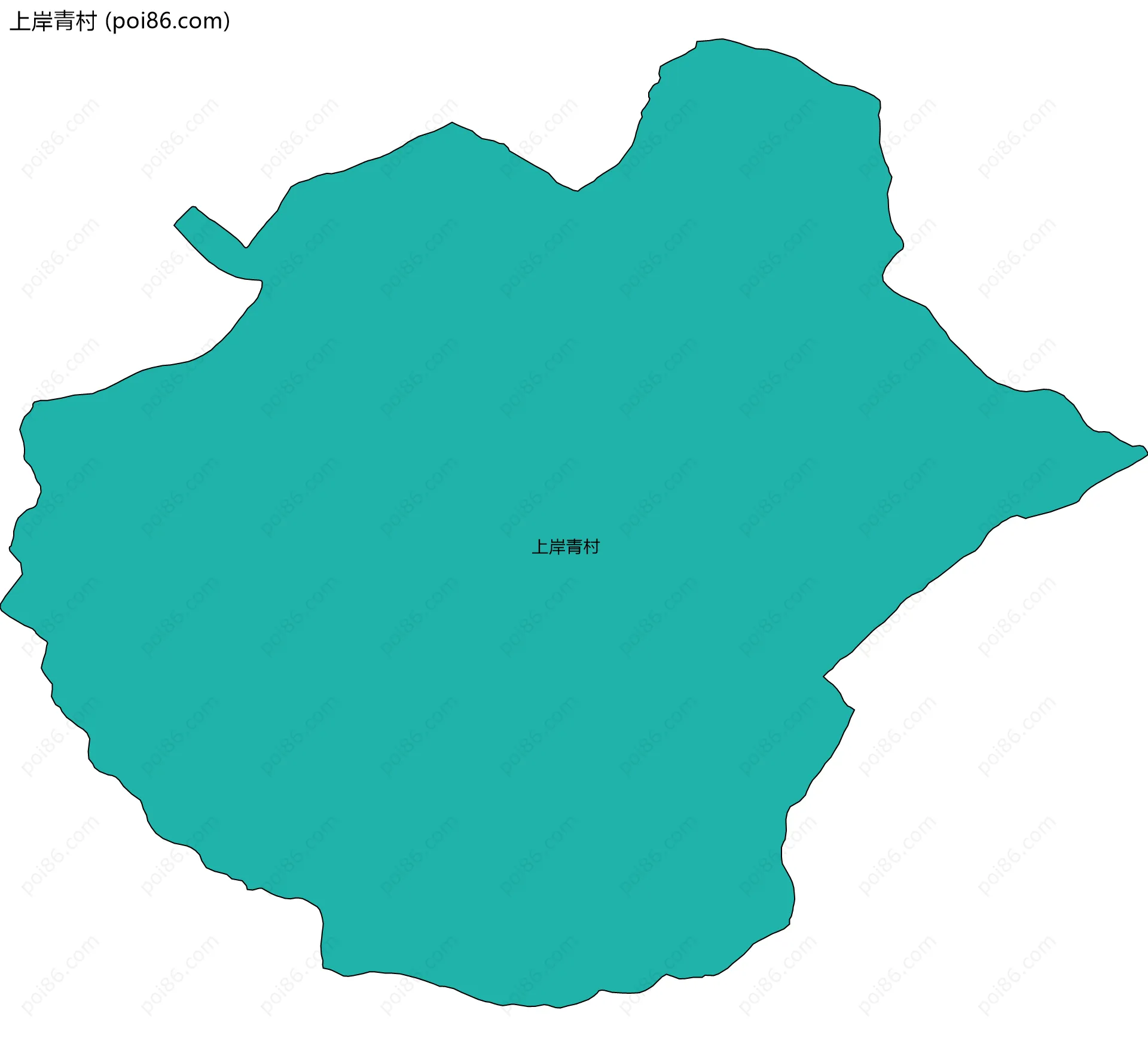 上岸青村边界地图