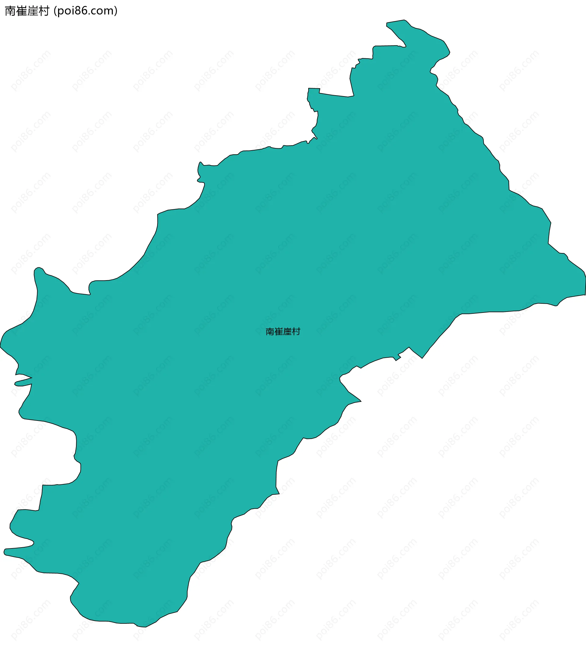 南崔崖村边界地图