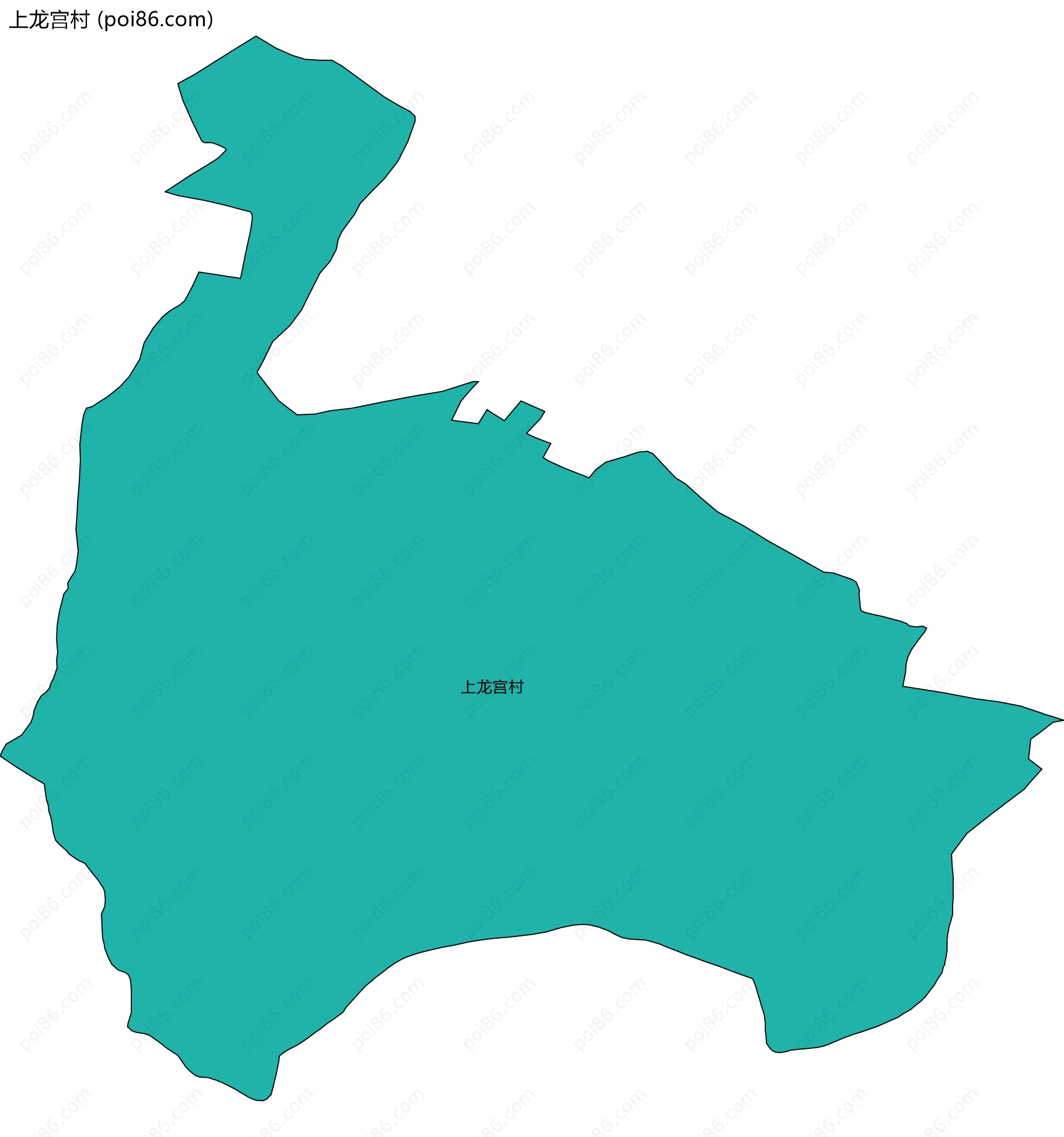 上龙宫村边界地图