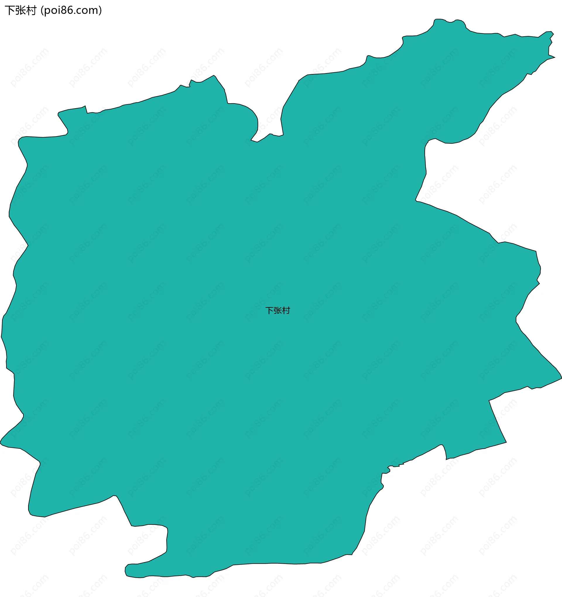 下张村边界地图