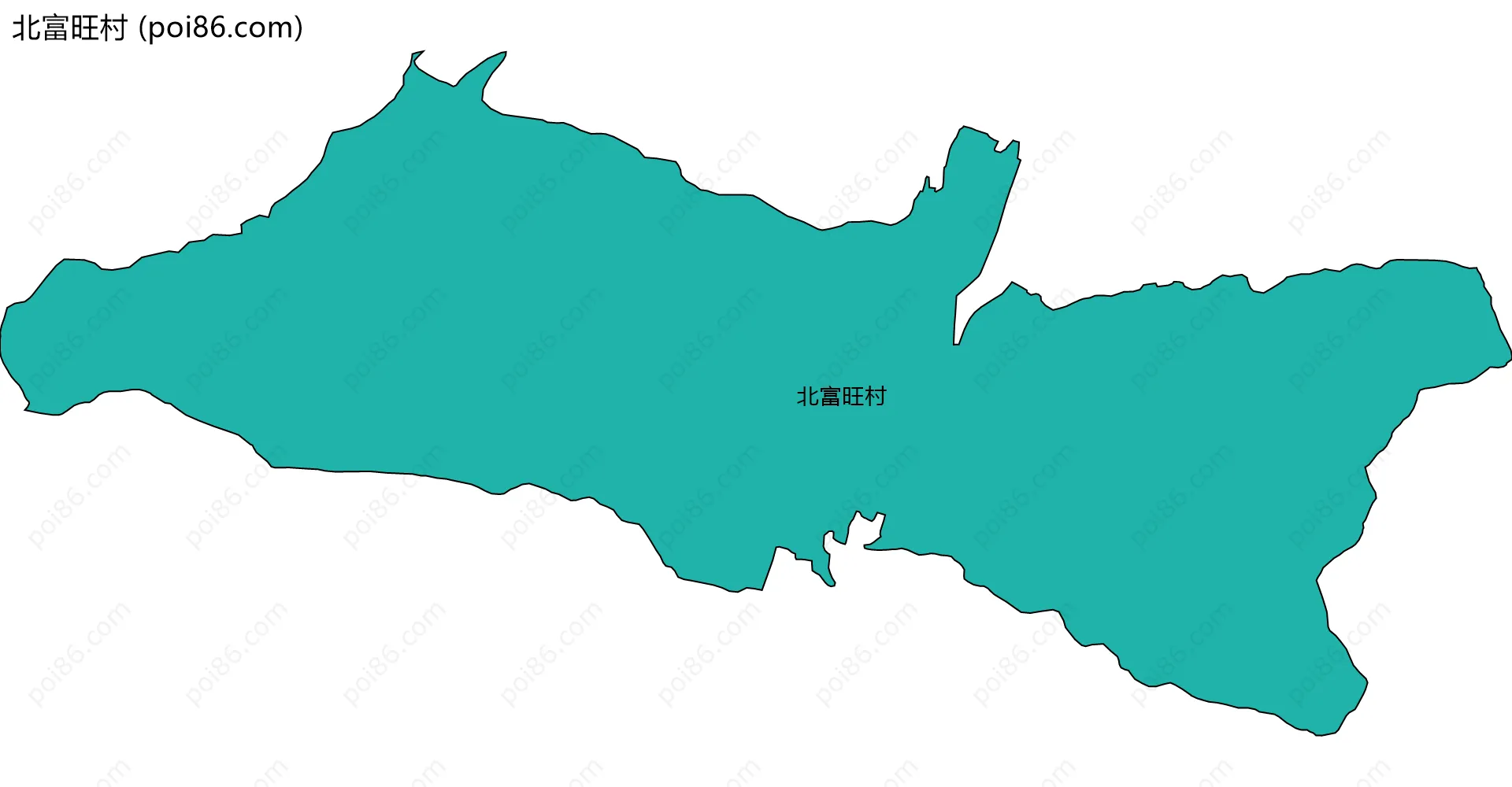 北富旺村边界地图