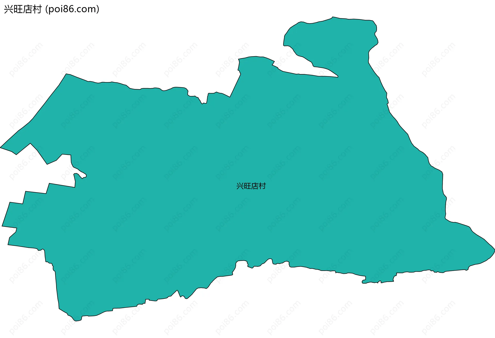 兴旺店村边界地图