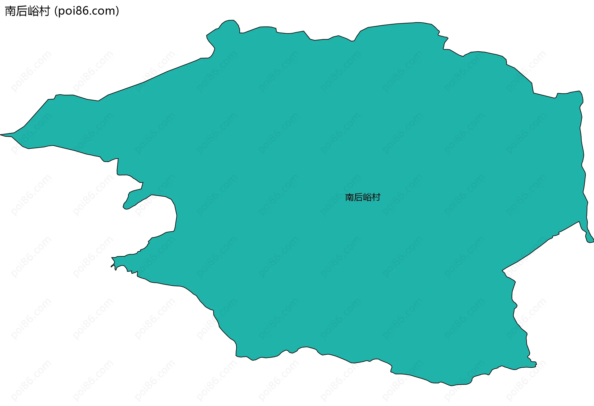 南后峪村边界地图