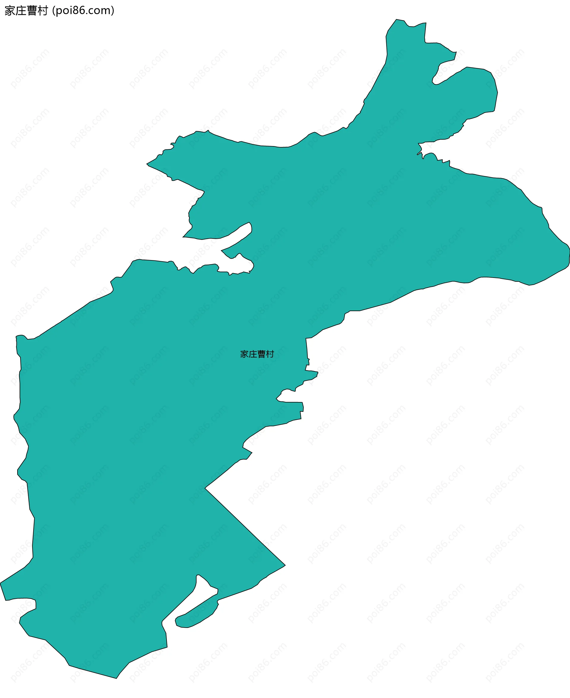 家庄曹村边界地图