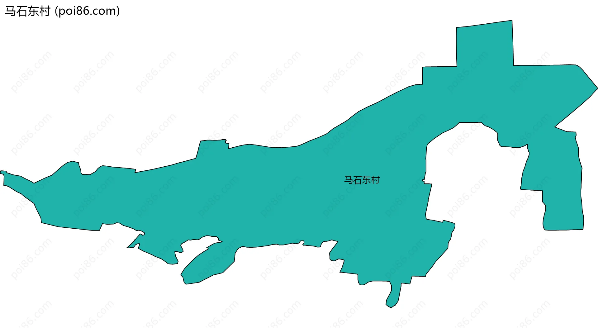 马石东村边界地图