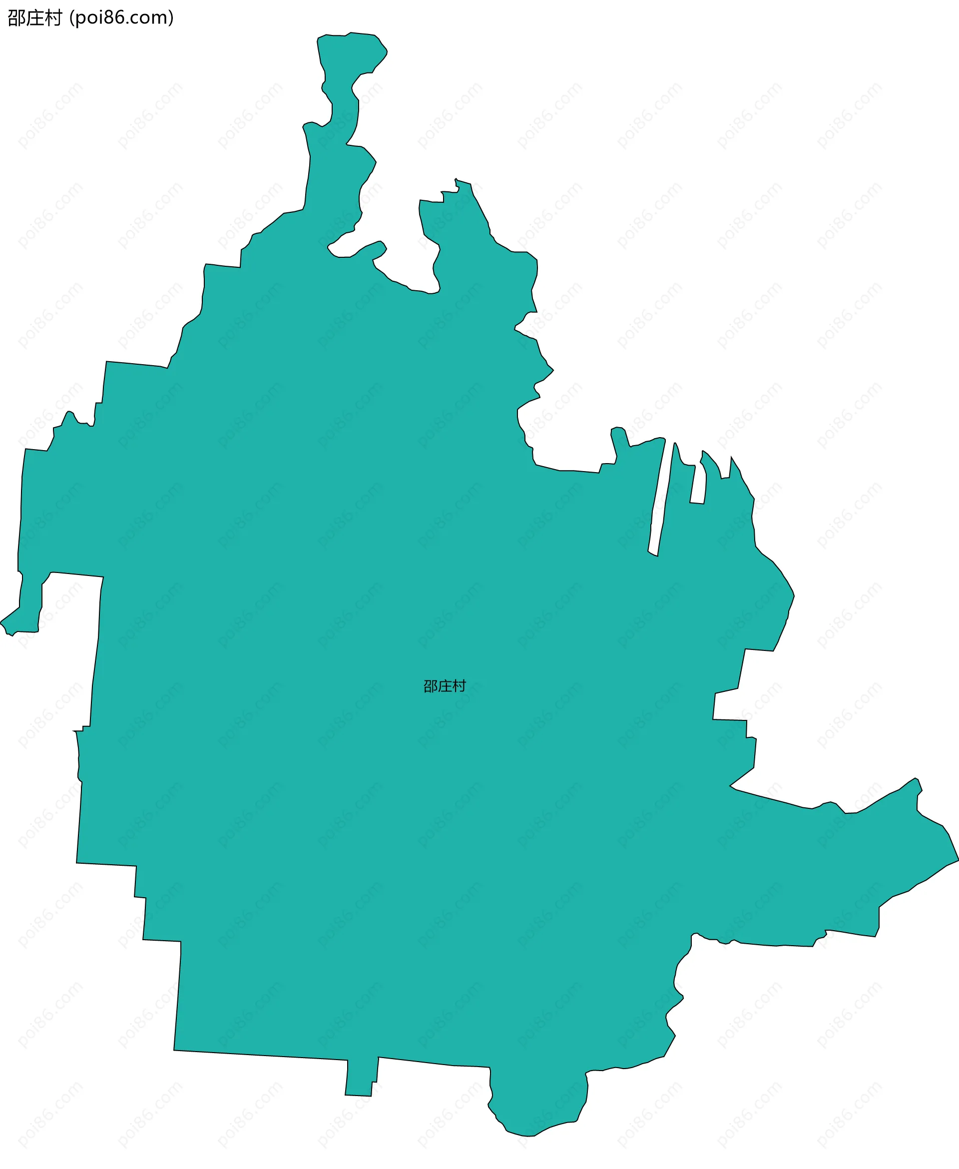 邵庄村边界地图