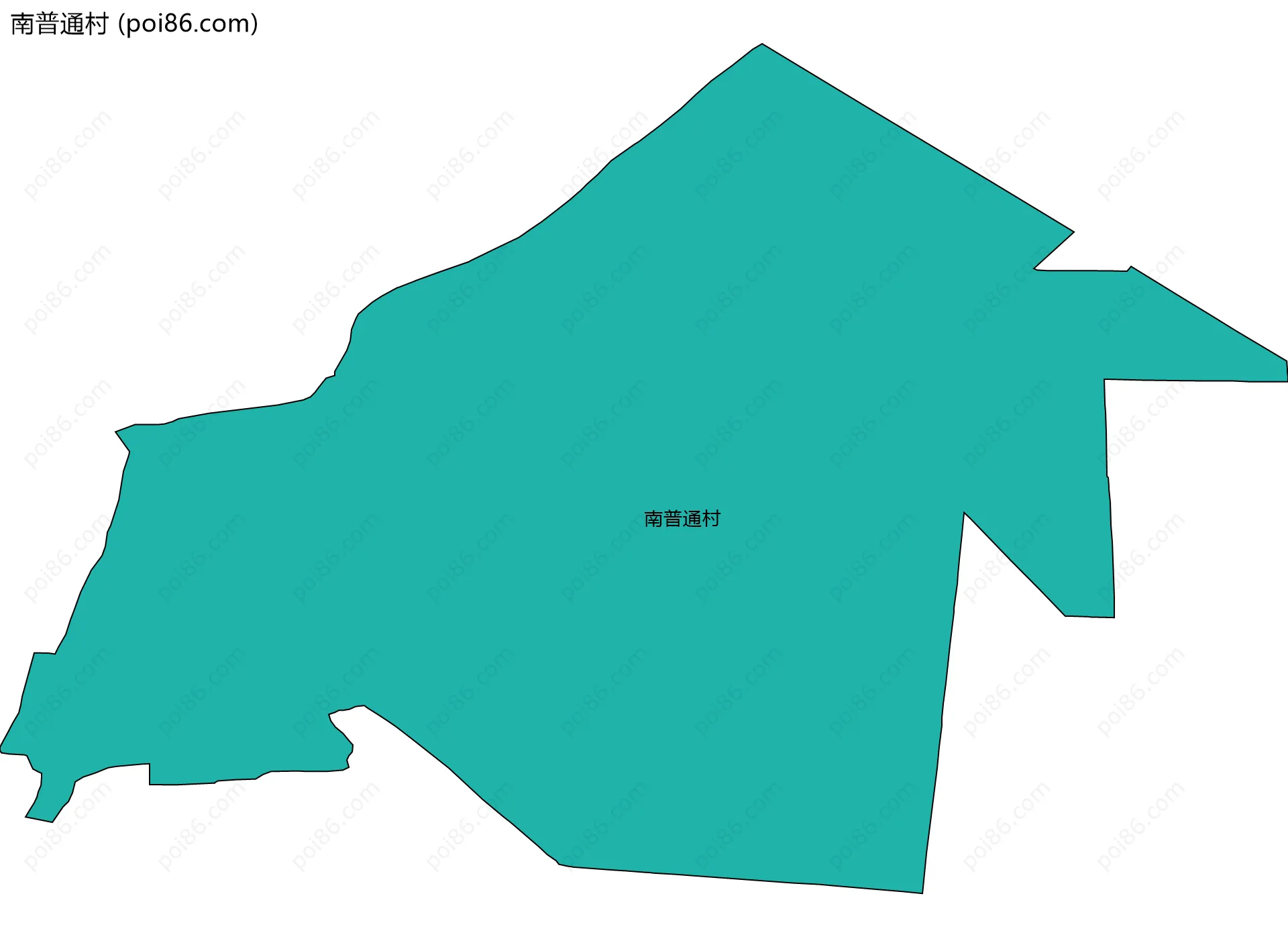 南普通村边界地图