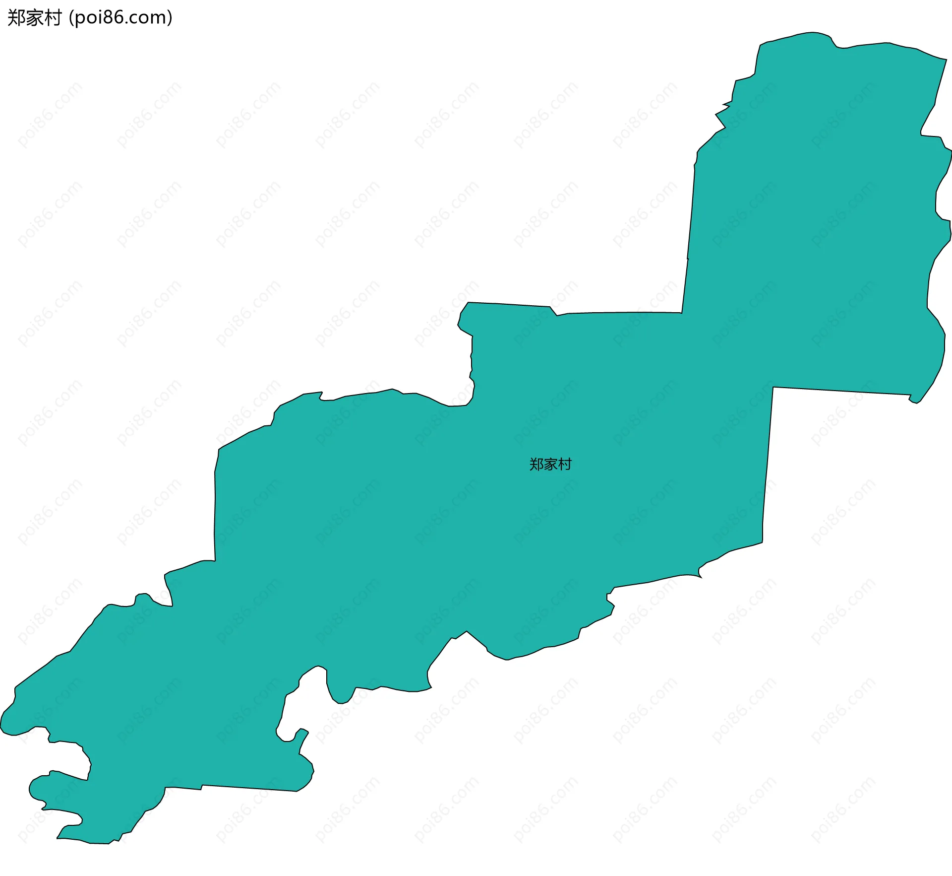 郑家村边界地图