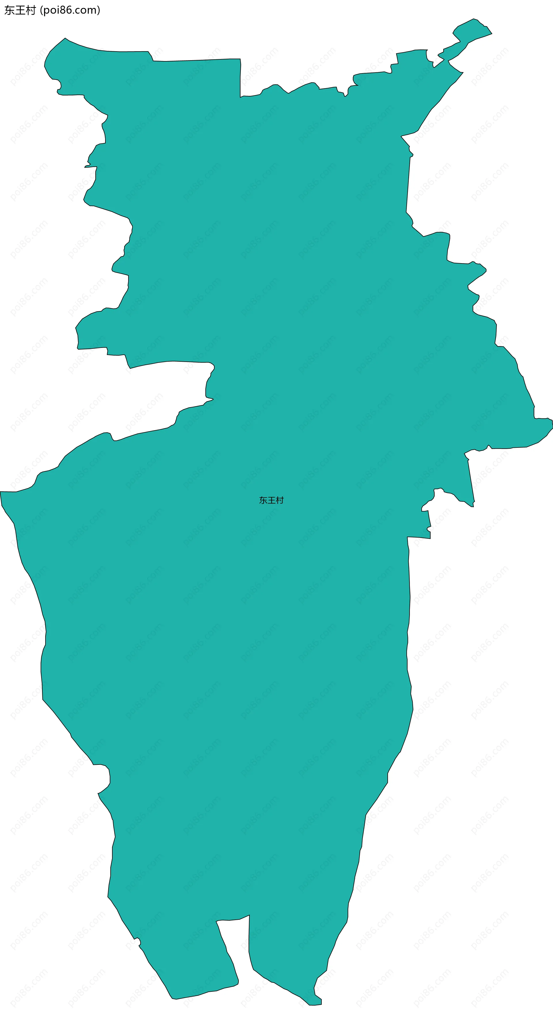 东王村边界地图