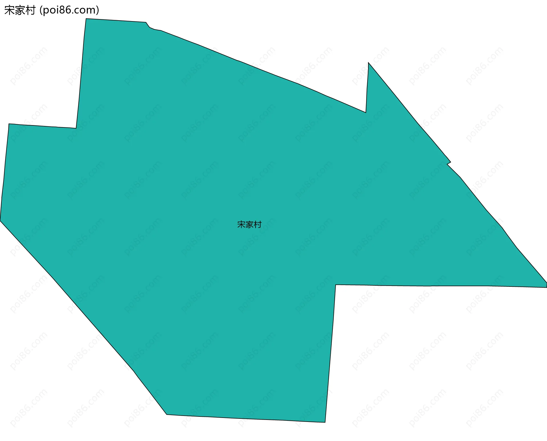 宋家村边界地图