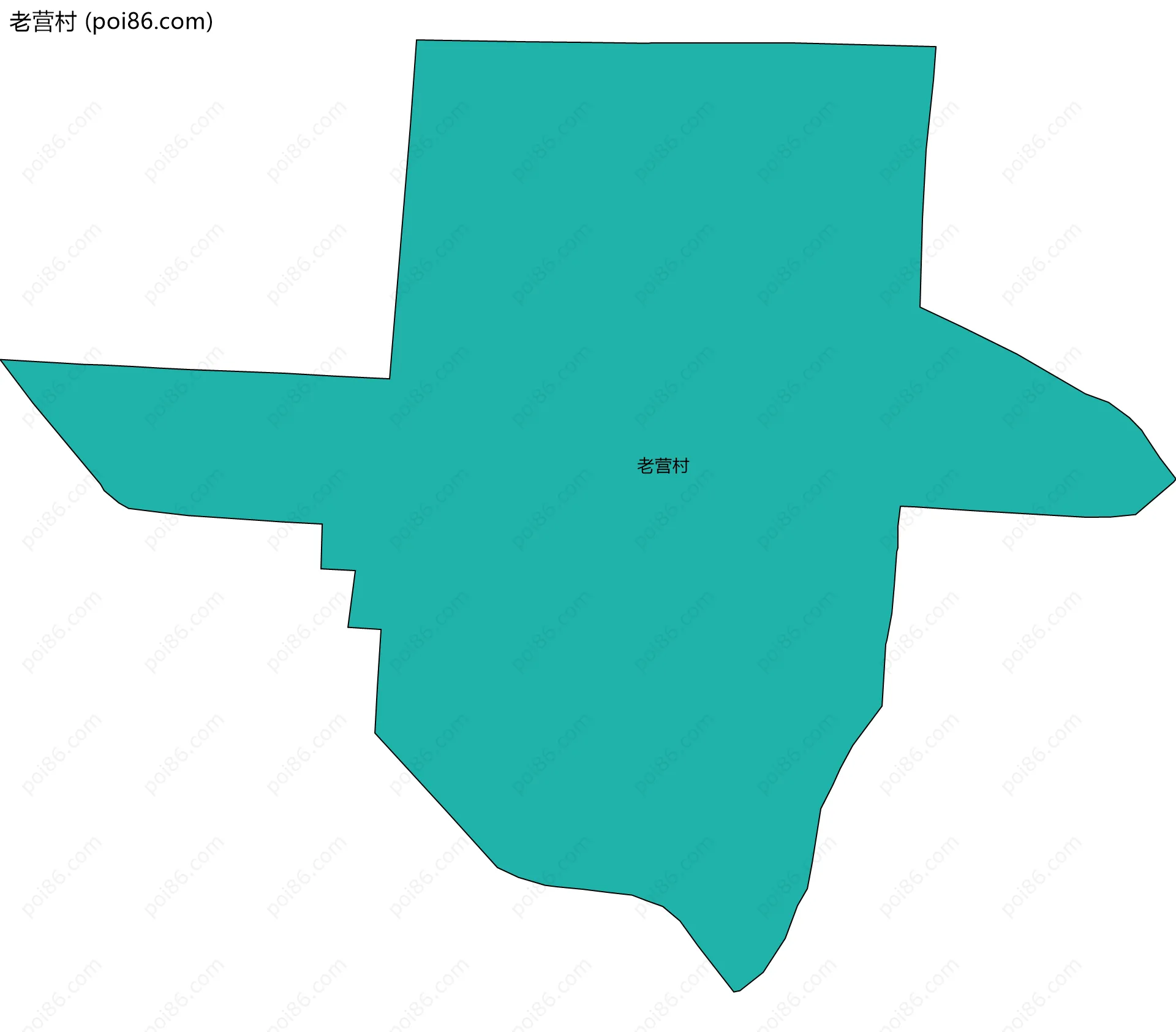 老营村边界地图