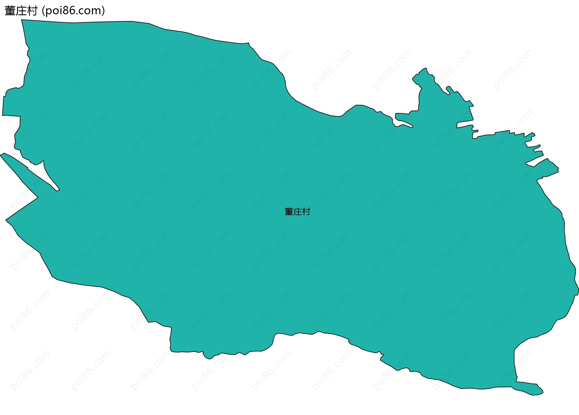 董庄村边界地图