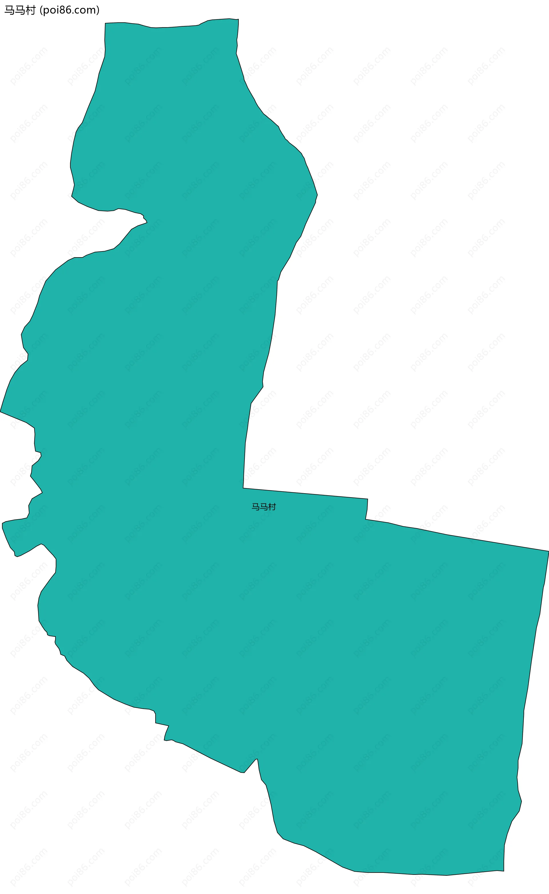 马马村边界地图