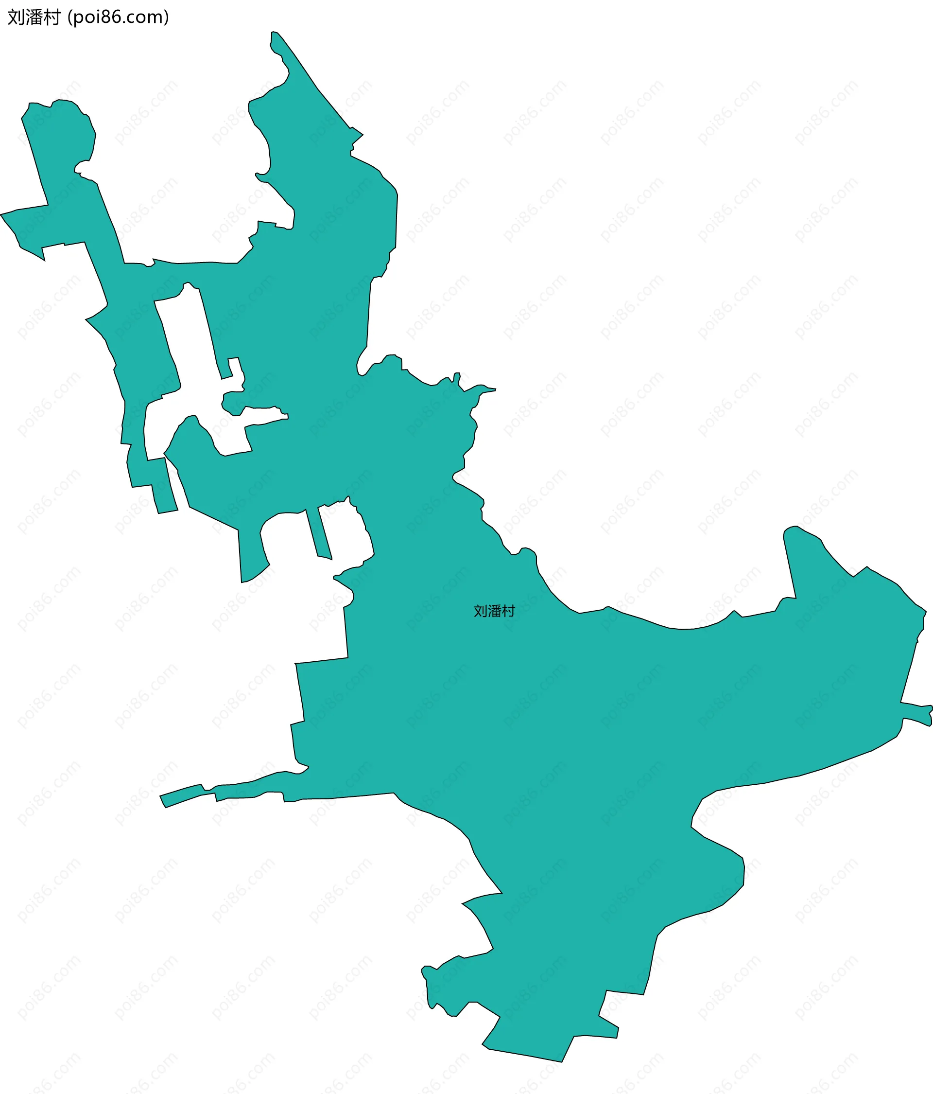 刘潘村边界地图