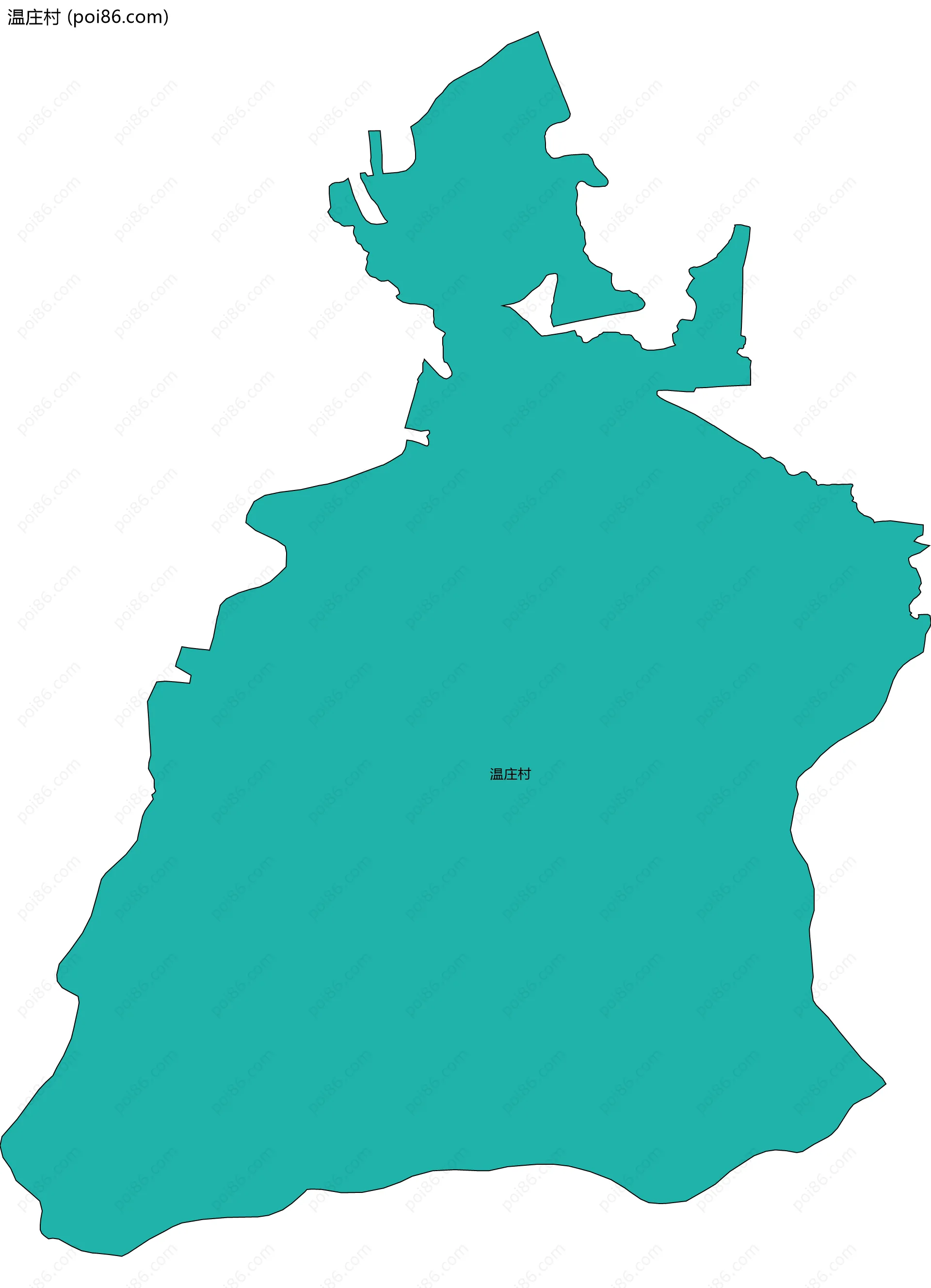 温庄村边界地图